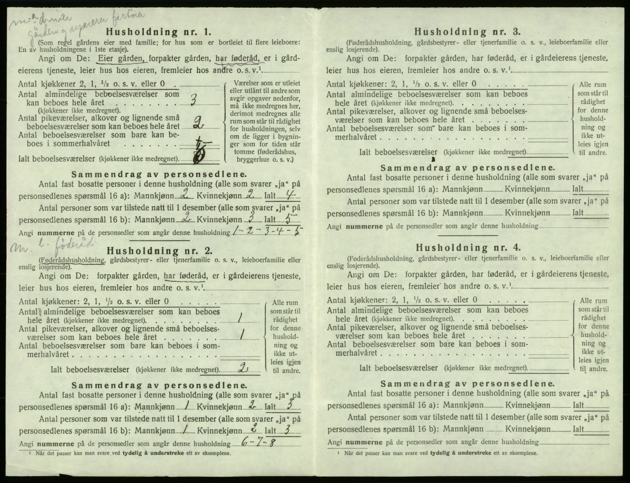 SAB, 1920 census for Moster, 1920, p. 115