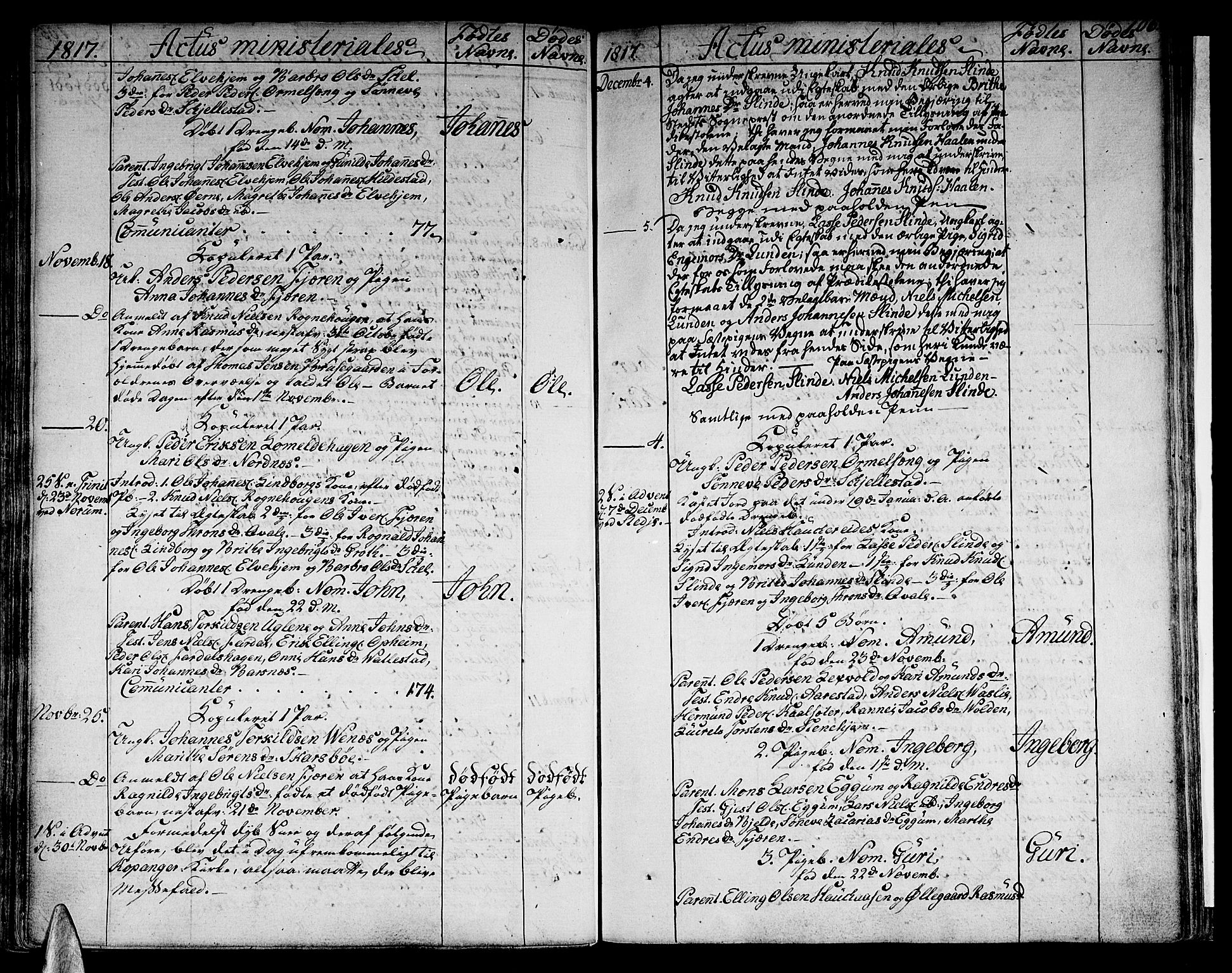 Sogndal sokneprestembete, AV/SAB-A-81301/H/Haa/Haaa/L0009: Parish register (official) no. A 9, 1809-1821, p. 106