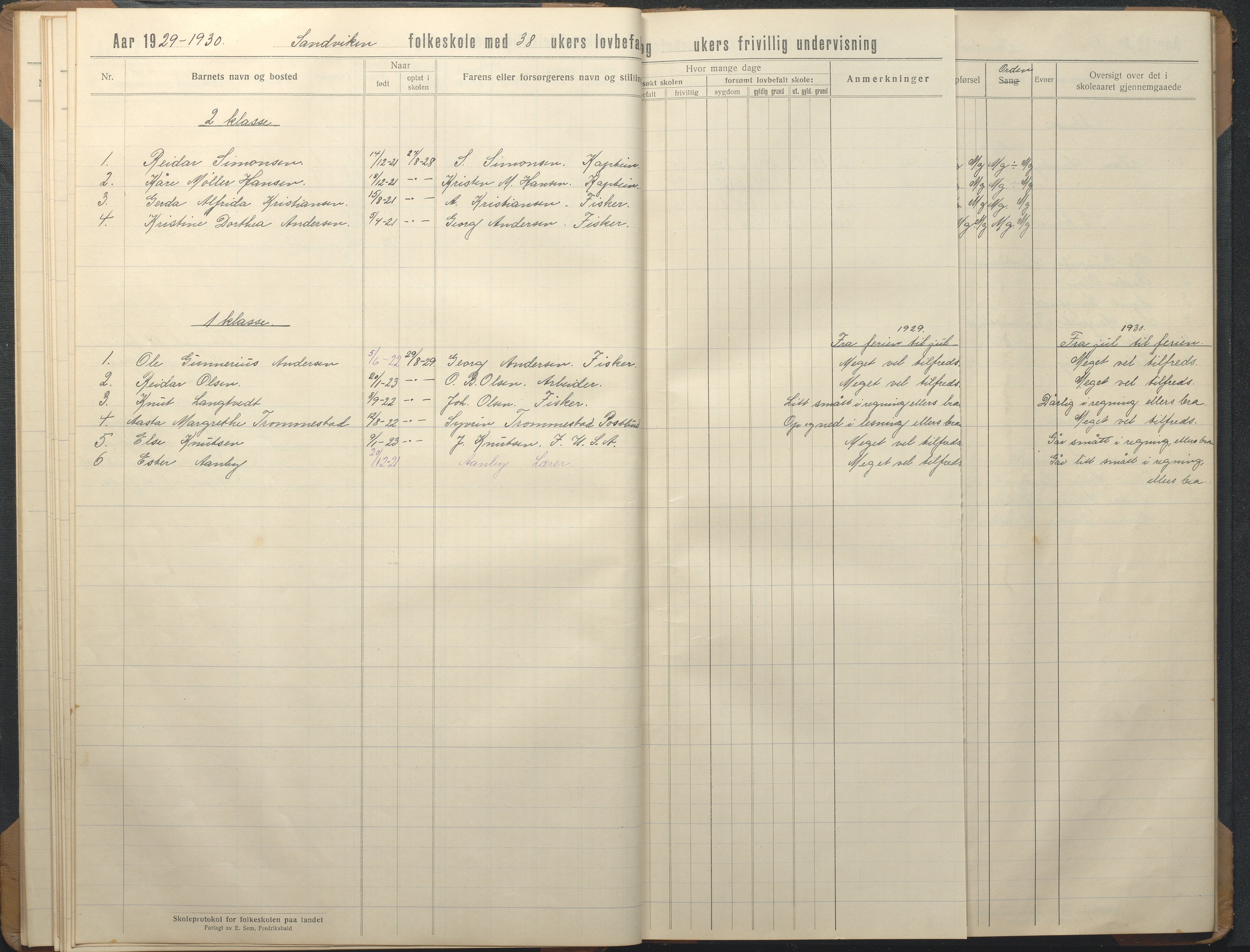 Hisøy kommune frem til 1991, AAKS/KA0922-PK/32/L0019: Skoleprotokoll, 1919-1950