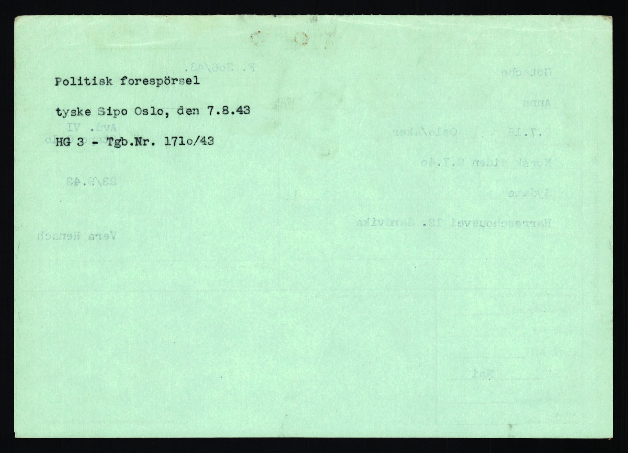 Statspolitiet - Hovedkontoret / Osloavdelingen, AV/RA-S-1329/C/Ca/L0005: Furali - Hamula, 1943-1945, p. 1427