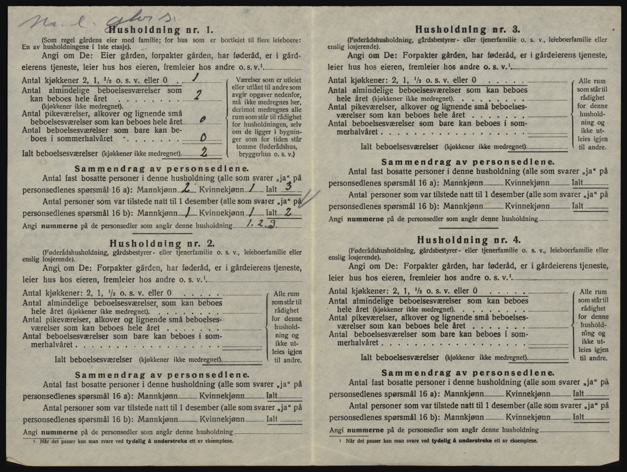 SAO, 1920 census for Aremark, 1920, p. 586