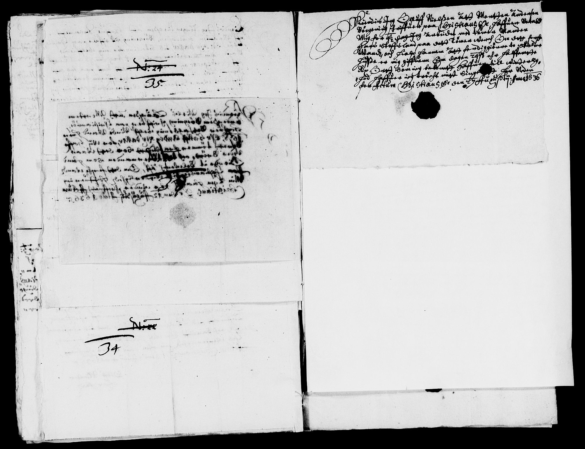 Rentekammeret inntil 1814, Reviderte regnskaper, Lensregnskaper, AV/RA-EA-5023/R/Rb/Rbq/L0026: Nedenes len. Mandals len. Råbyggelag., 1636-1638