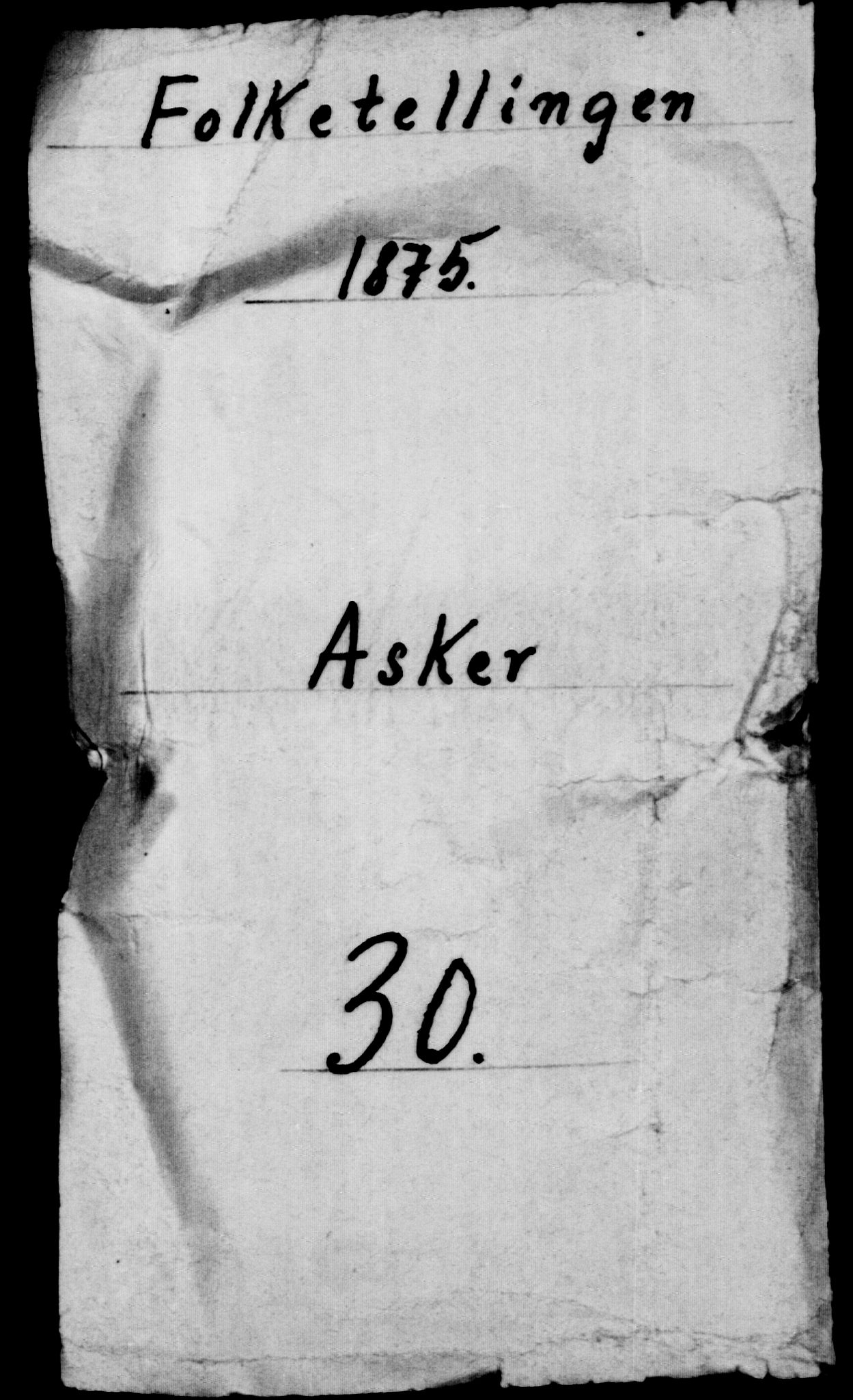 RA, 1875 census for 0220P Asker, 1875, p. 69