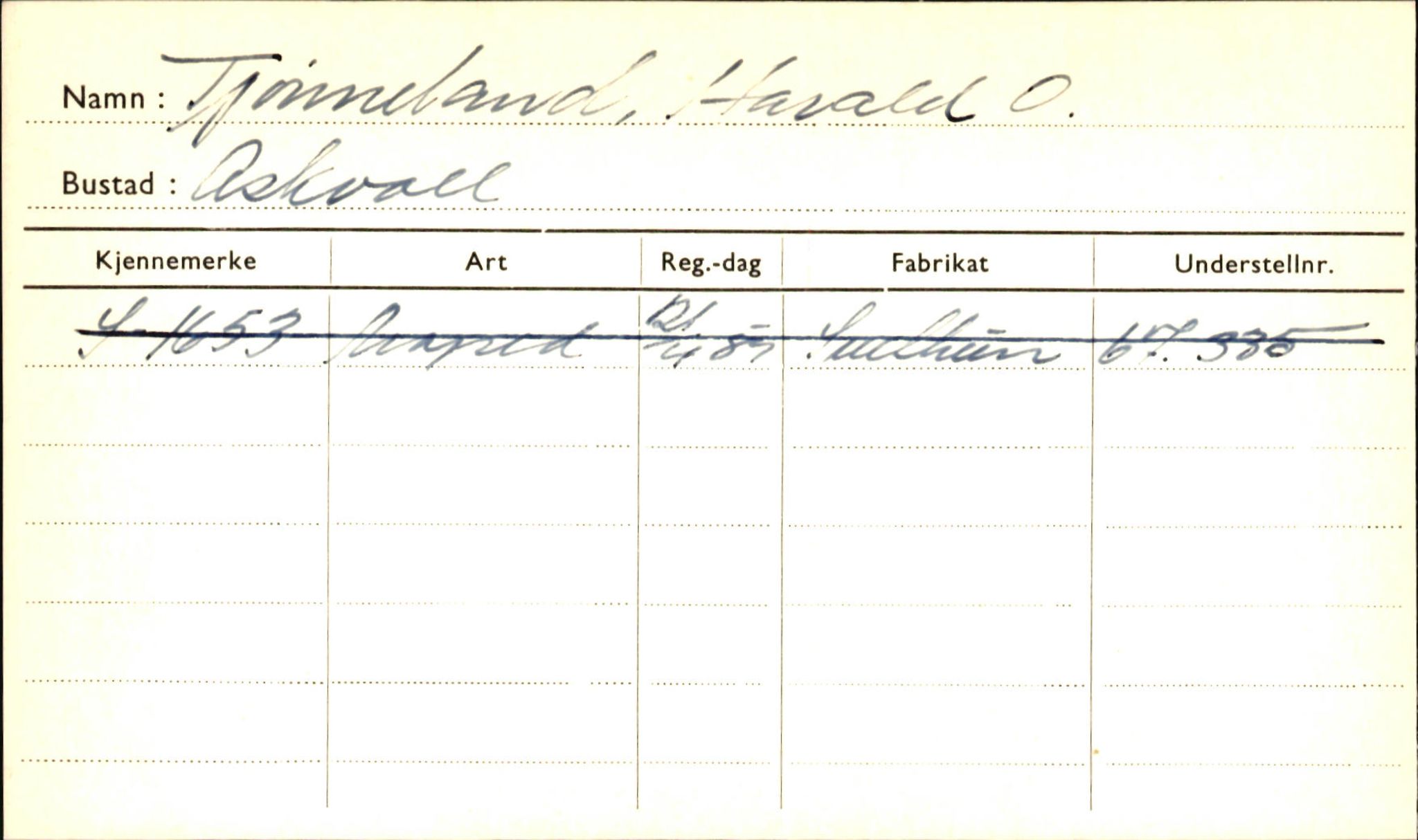 Statens vegvesen, Sogn og Fjordane vegkontor, AV/SAB-A-5301/4/F/L0002: Eigarregister Fjordane til 1.6.1961, 1930-1961, p. 189