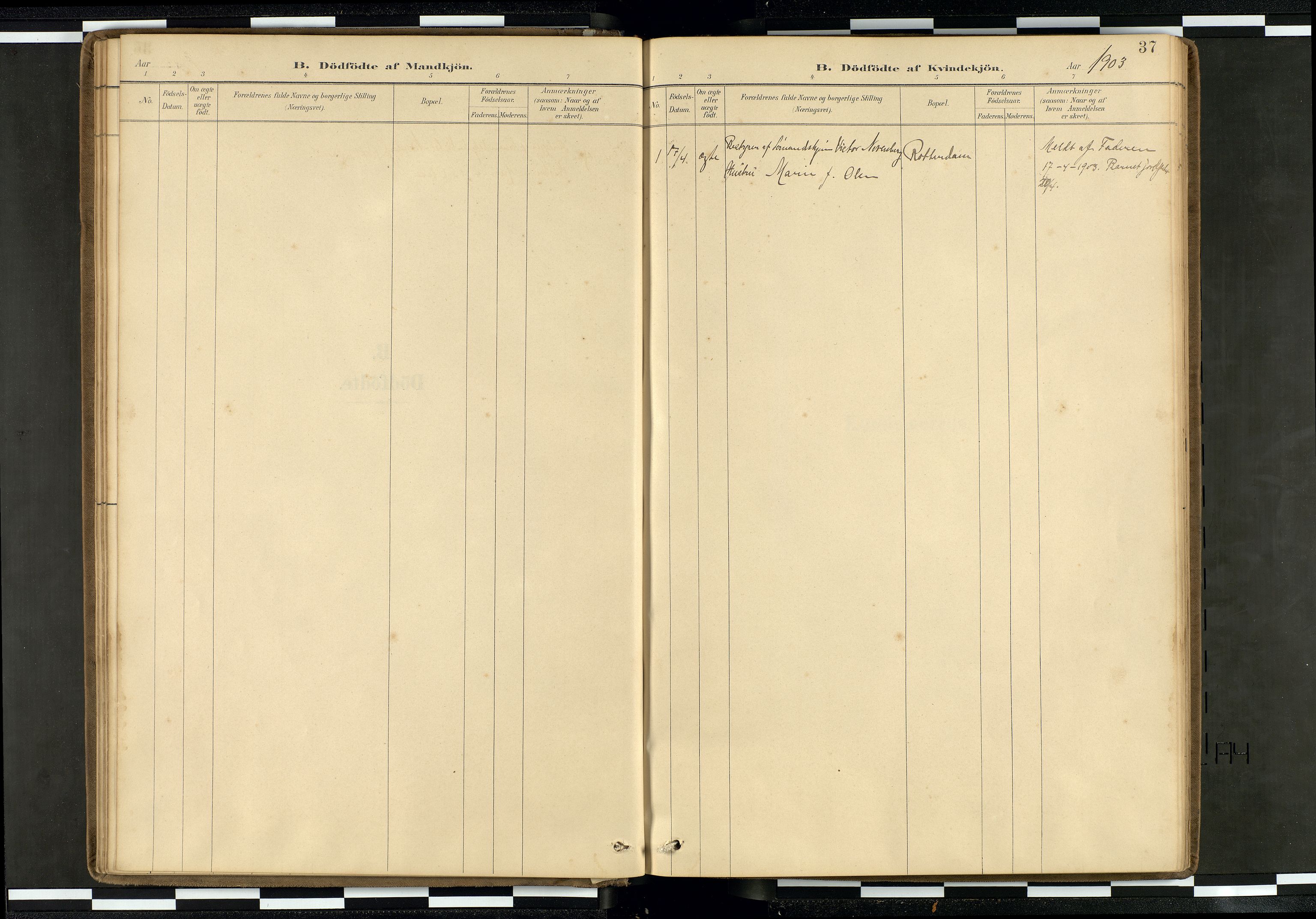 Den norske sjømannsmisjon i utlandet/Hollandske havner (Amsterdam-Rotterdam-Europort), SAB/SAB/PA-0106/H/Ha/Haa/L0002: Parish register (official) no. A 2, 1887-1907, p. 36b-37a