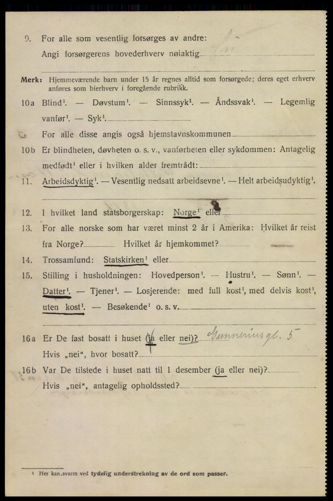 SAO, 1920 census for Kristiania, 1920, p. 355152