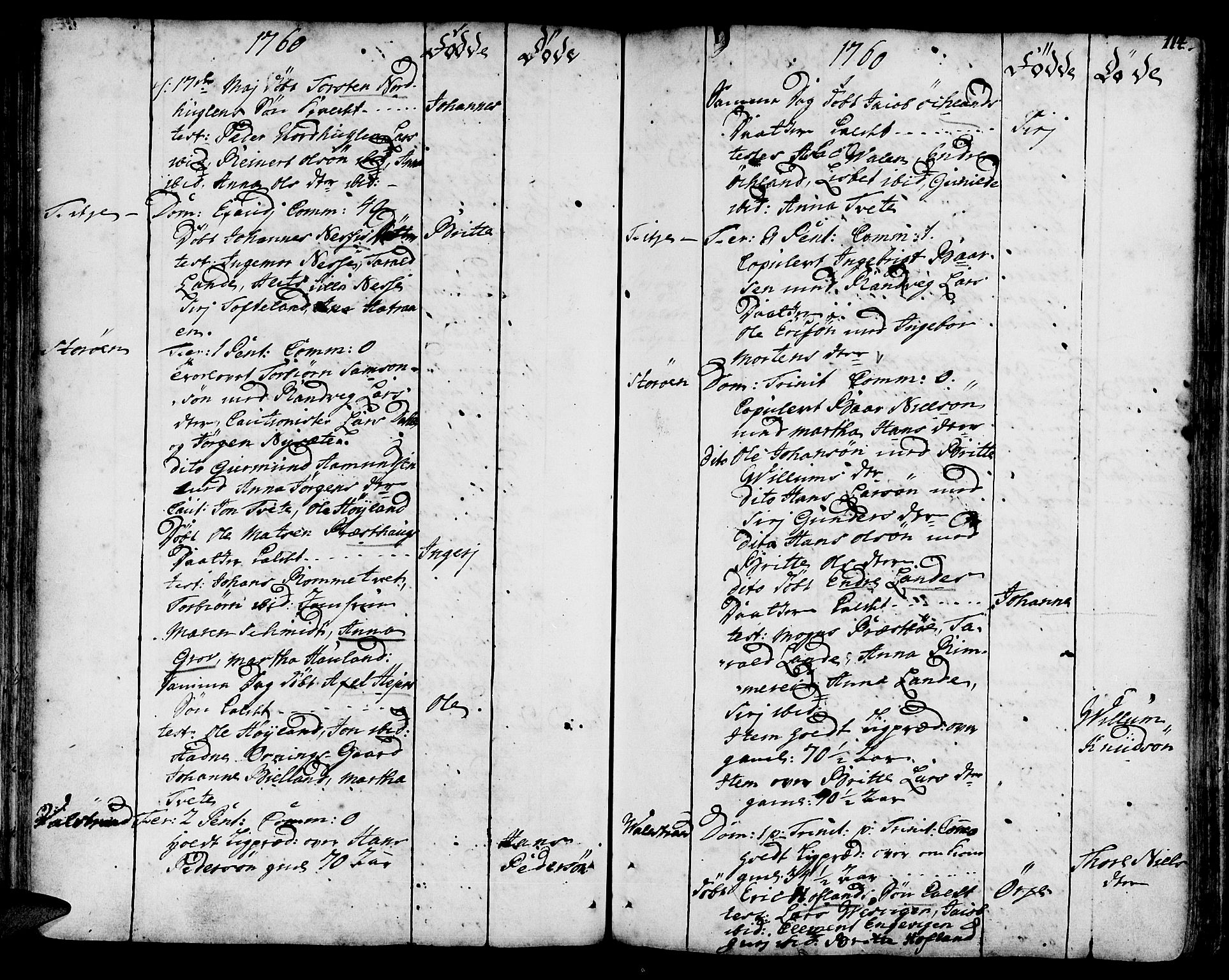 Stord sokneprestembete, AV/SAB-A-78201/H/Haa: Parish register (official) no. A 2, 1744-1777, p. 114