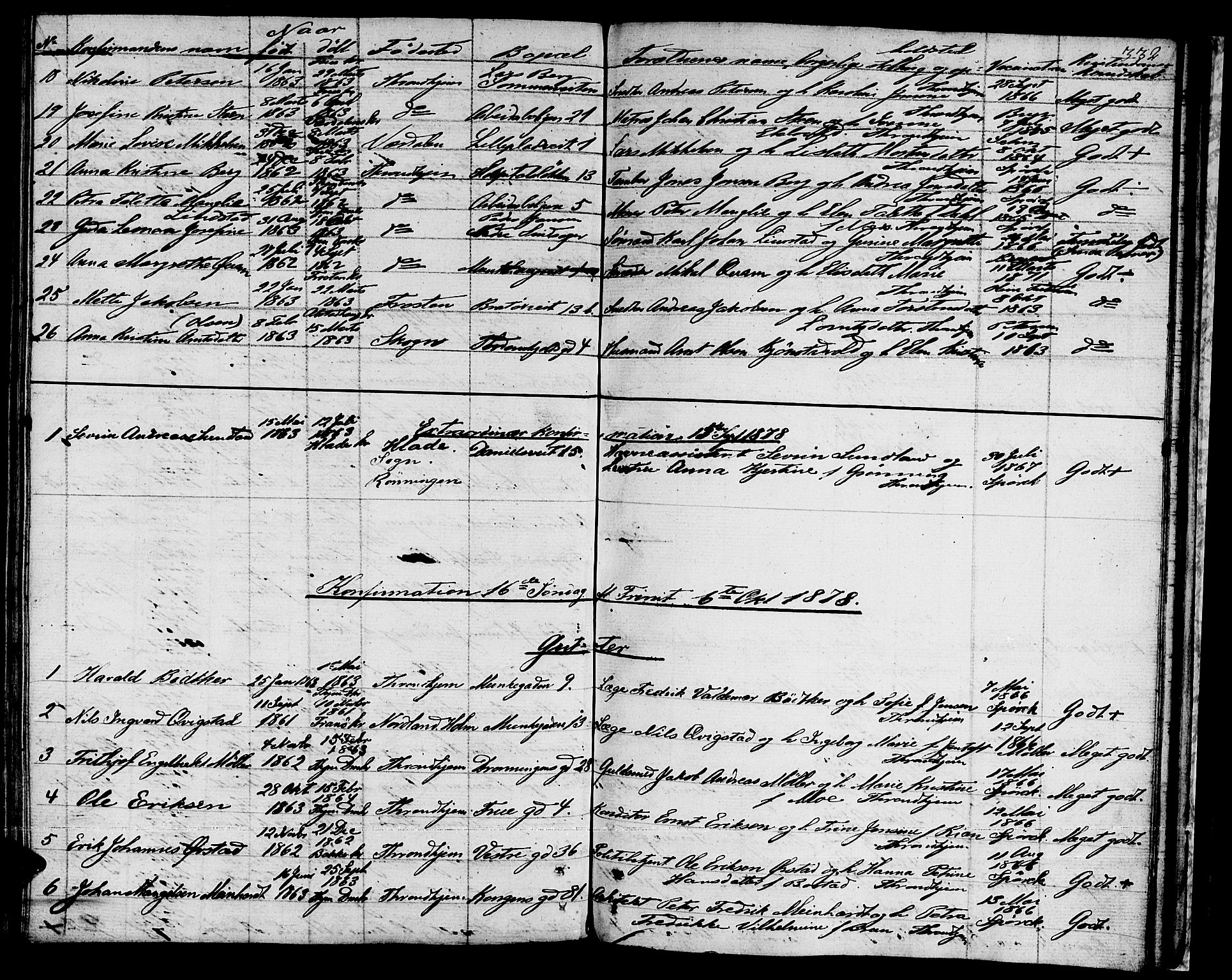 Ministerialprotokoller, klokkerbøker og fødselsregistre - Sør-Trøndelag, SAT/A-1456/601/L0070: Curate's parish register no. 601B03, 1821-1881, p. 332