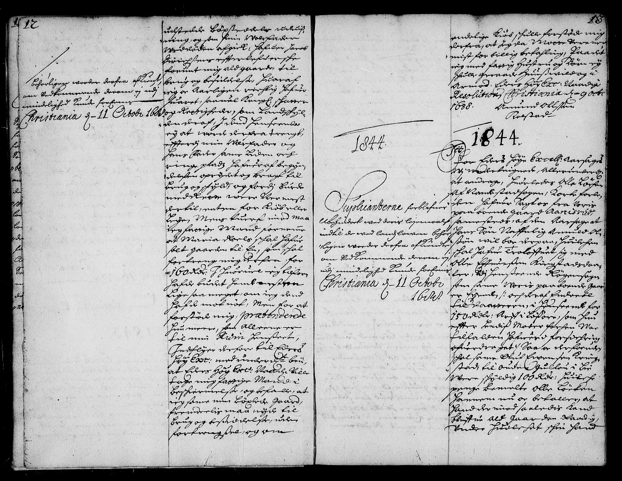 Stattholderembetet 1572-1771, AV/RA-EA-2870/Ae/L0006: Supplikasjons- og resolusjonsprotokoll, 1688-1689, p. 12-13