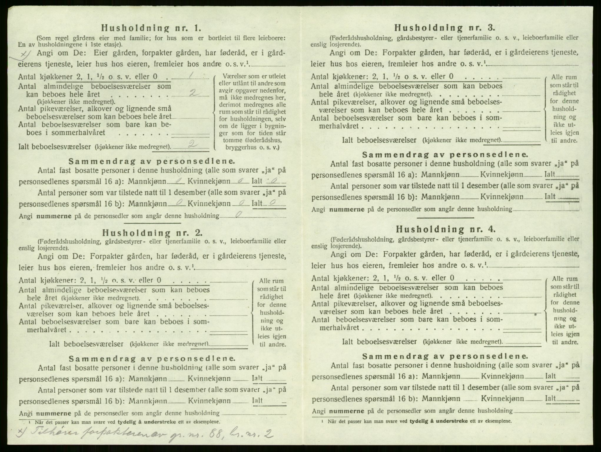 SAKO, 1920 census for Sem, 1920, p. 1225
