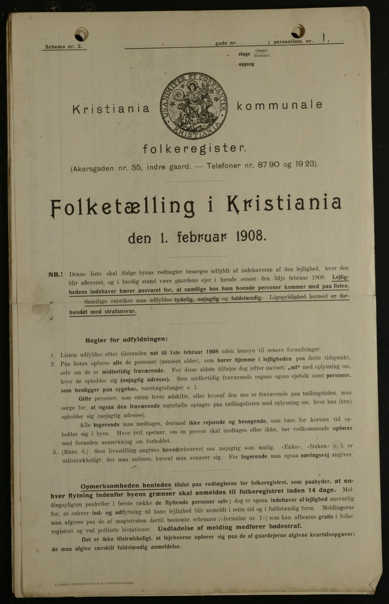 OBA, Municipal Census 1908 for Kristiania, 1908, p. 79269