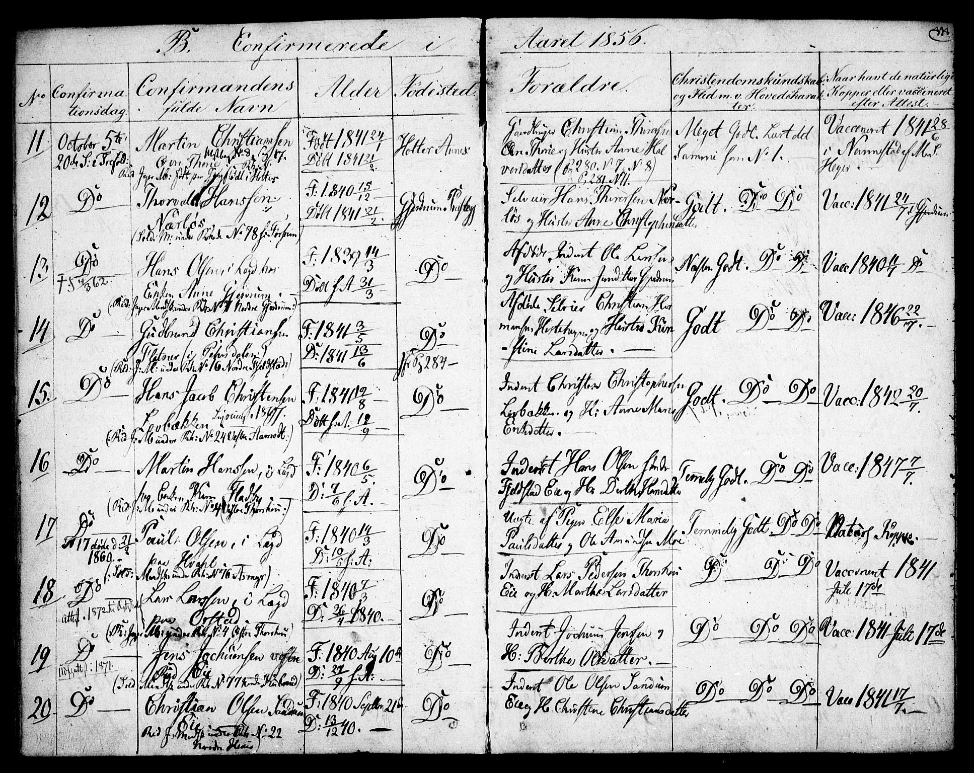 Gjerdrum prestekontor Kirkebøker, AV/SAO-A-10412b/F/Fa/L0006: Parish register (official) no. I 6, 1845-1856, p. 338