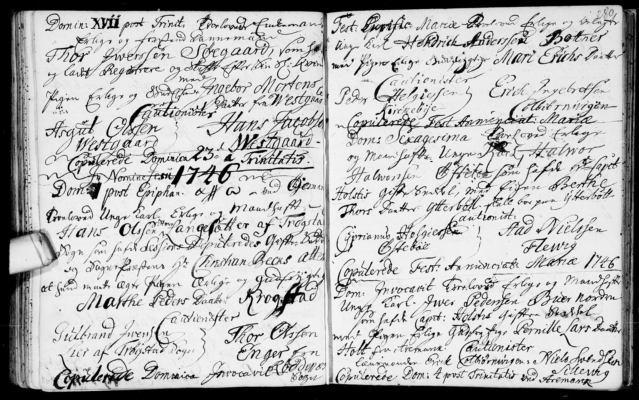 Aremark prestekontor Kirkebøker, SAO/A-10899/F/Fb/L0002: Parish register (official) no.  II 2, 1745-1795, p. 280