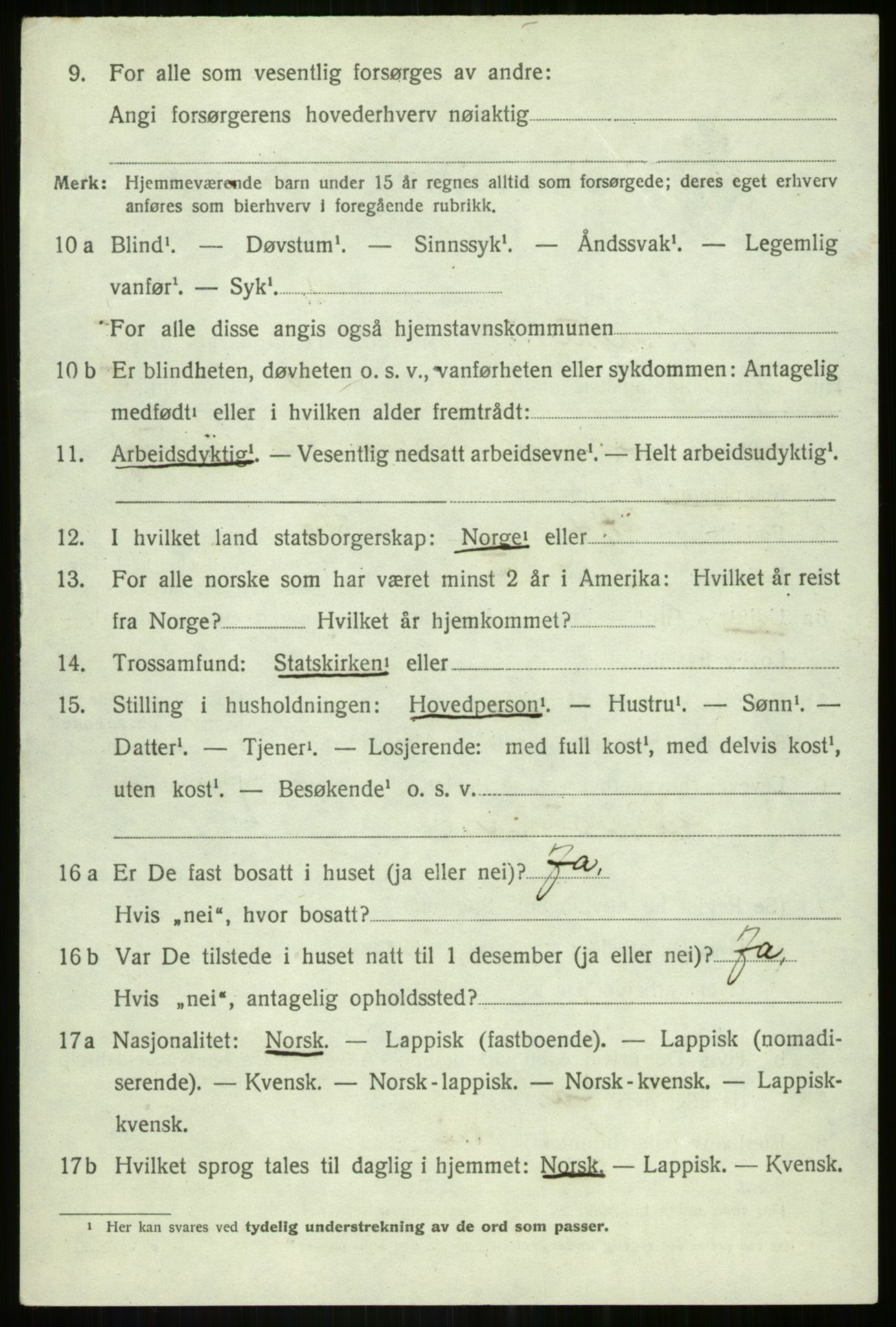 SATØ, 1920 census for Bardu, 1920, p. 2132