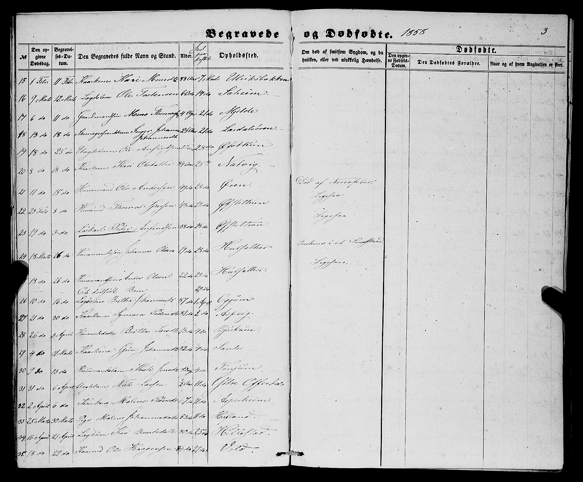 Lærdal sokneprestembete, SAB/A-81201: Parish register (official) no. A 16, 1857-1877, p. 3