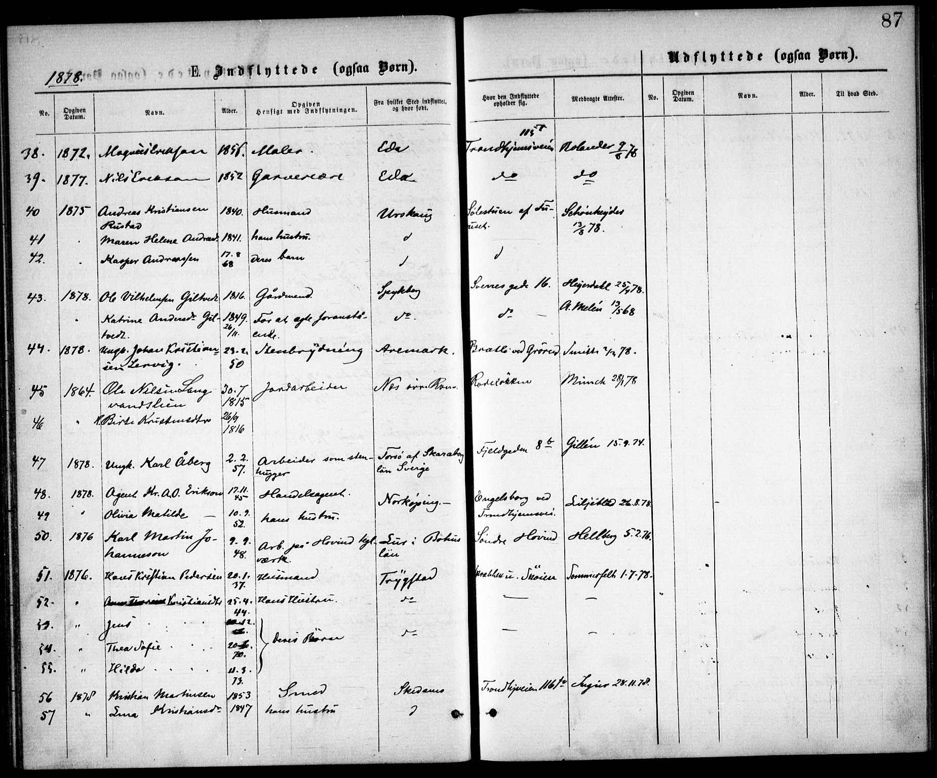 Østre Aker prestekontor Kirkebøker, SAO/A-10840/F/Fa/L0002: Parish register (official) no. I 2, 1861-1878, p. 87