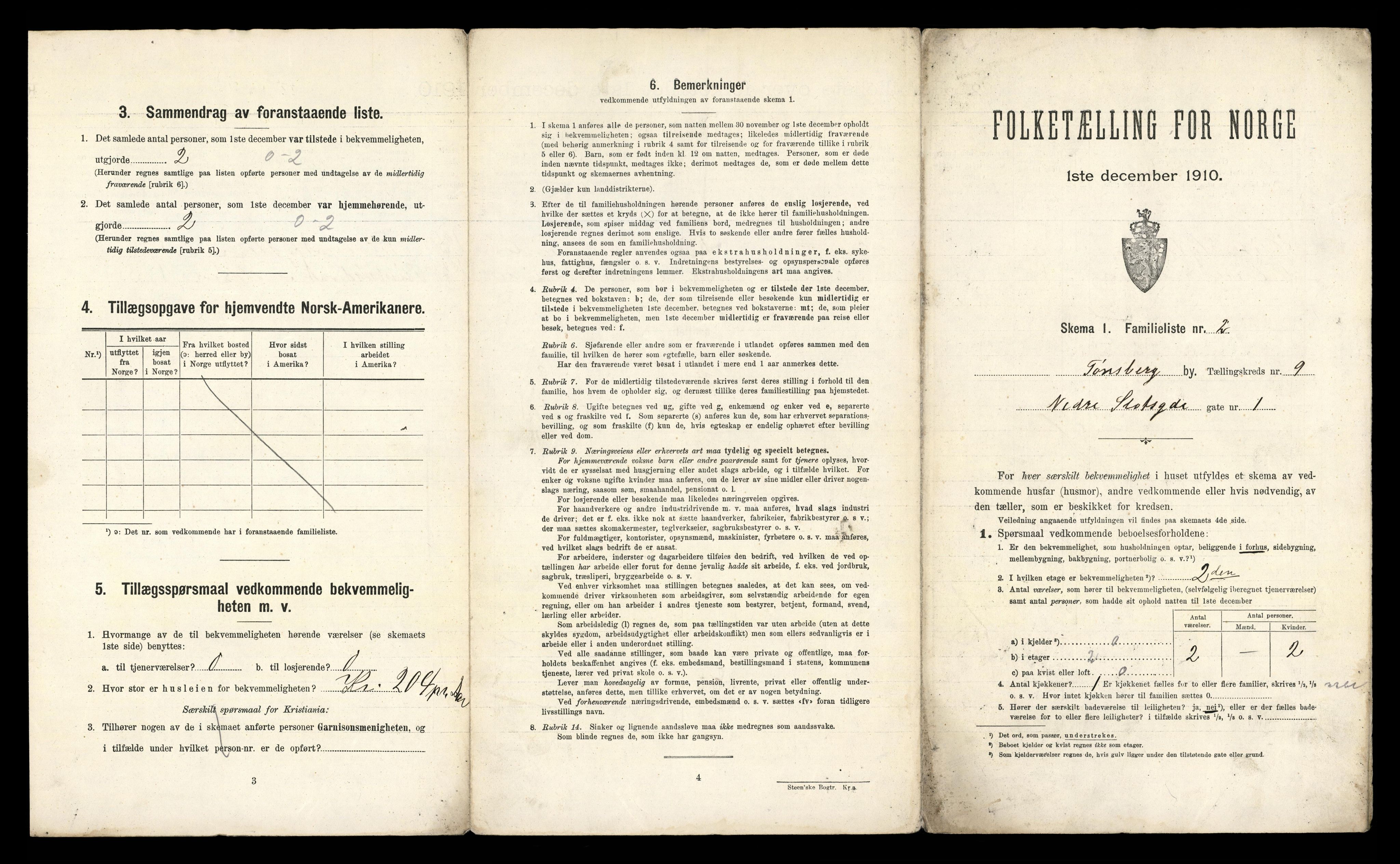 RA, 1910 census for Tønsberg, 1910, p. 3453