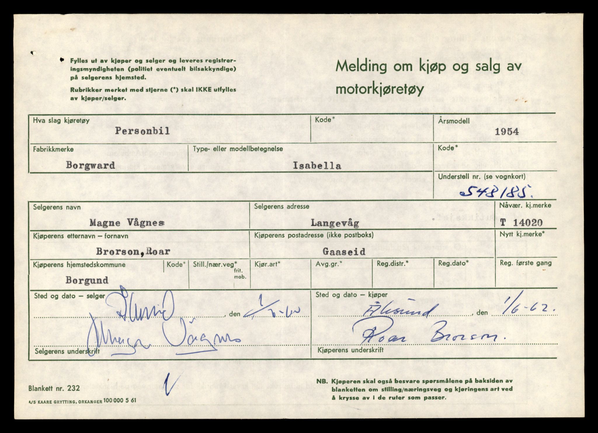 Møre og Romsdal vegkontor - Ålesund trafikkstasjon, AV/SAT-A-4099/F/Fe/L0042: Registreringskort for kjøretøy T 13906 - T 14079, 1927-1998, p. 1725