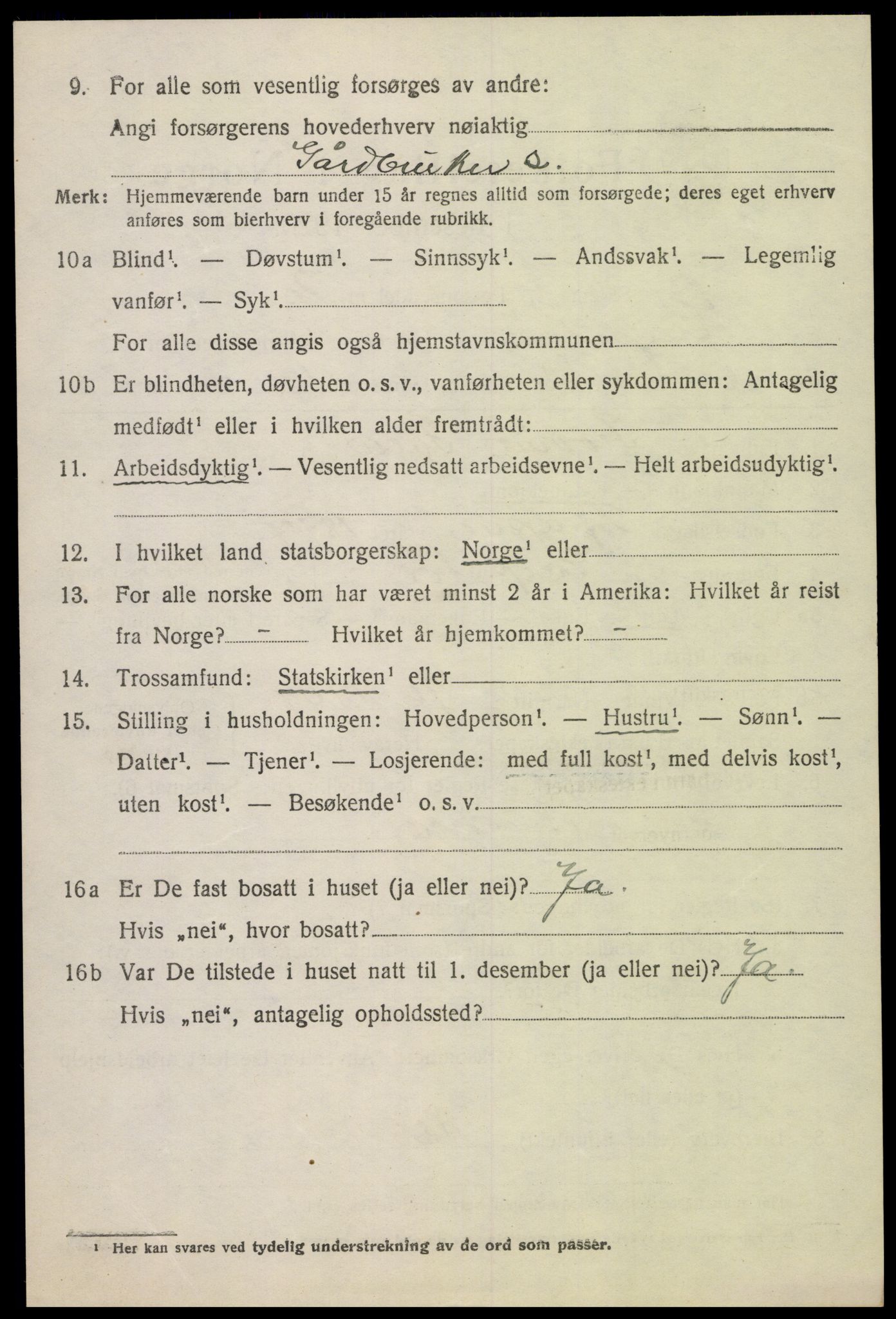 SAK, 1920 census for Greipstad, 1920, p. 875