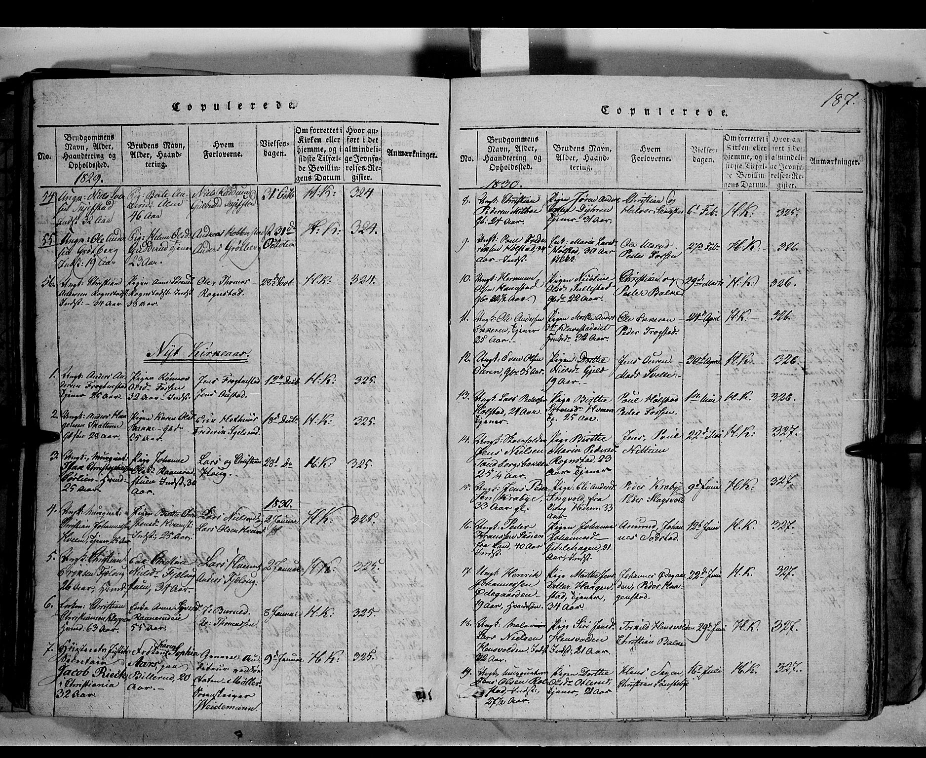 Østre Toten prestekontor, AV/SAH-PREST-104/H/Ha/Haa/L0001: Parish register (official) no. 1, 1828-1839, p. 187