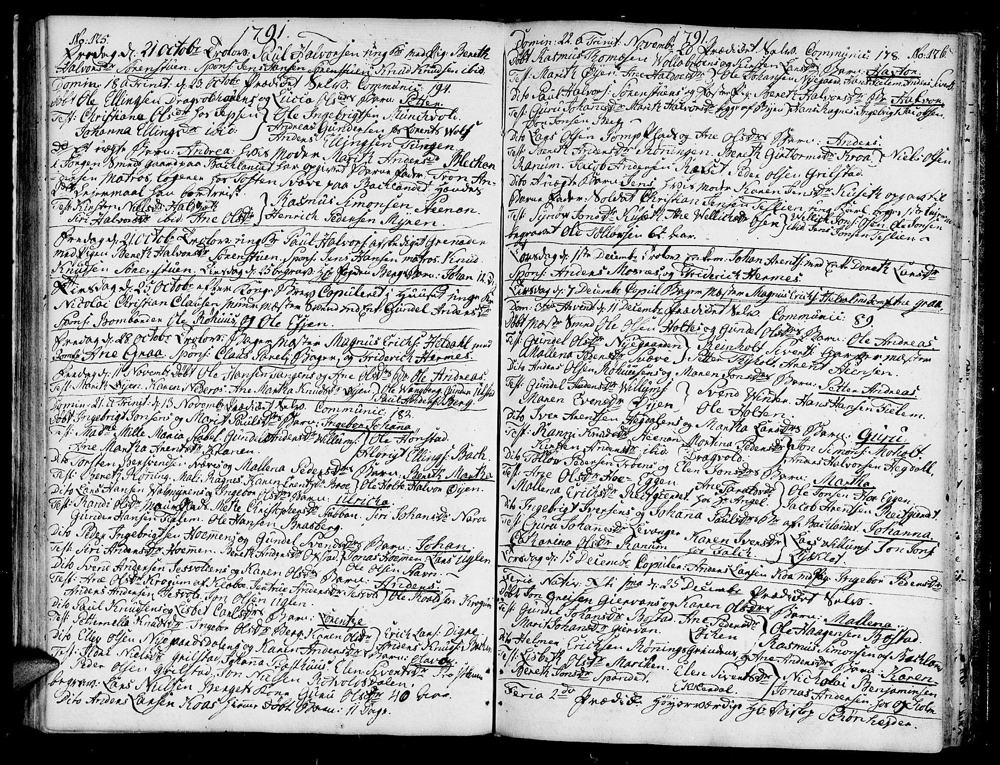 Ministerialprotokoller, klokkerbøker og fødselsregistre - Sør-Trøndelag, SAT/A-1456/604/L0180: Parish register (official) no. 604A01, 1780-1797, p. 125-126