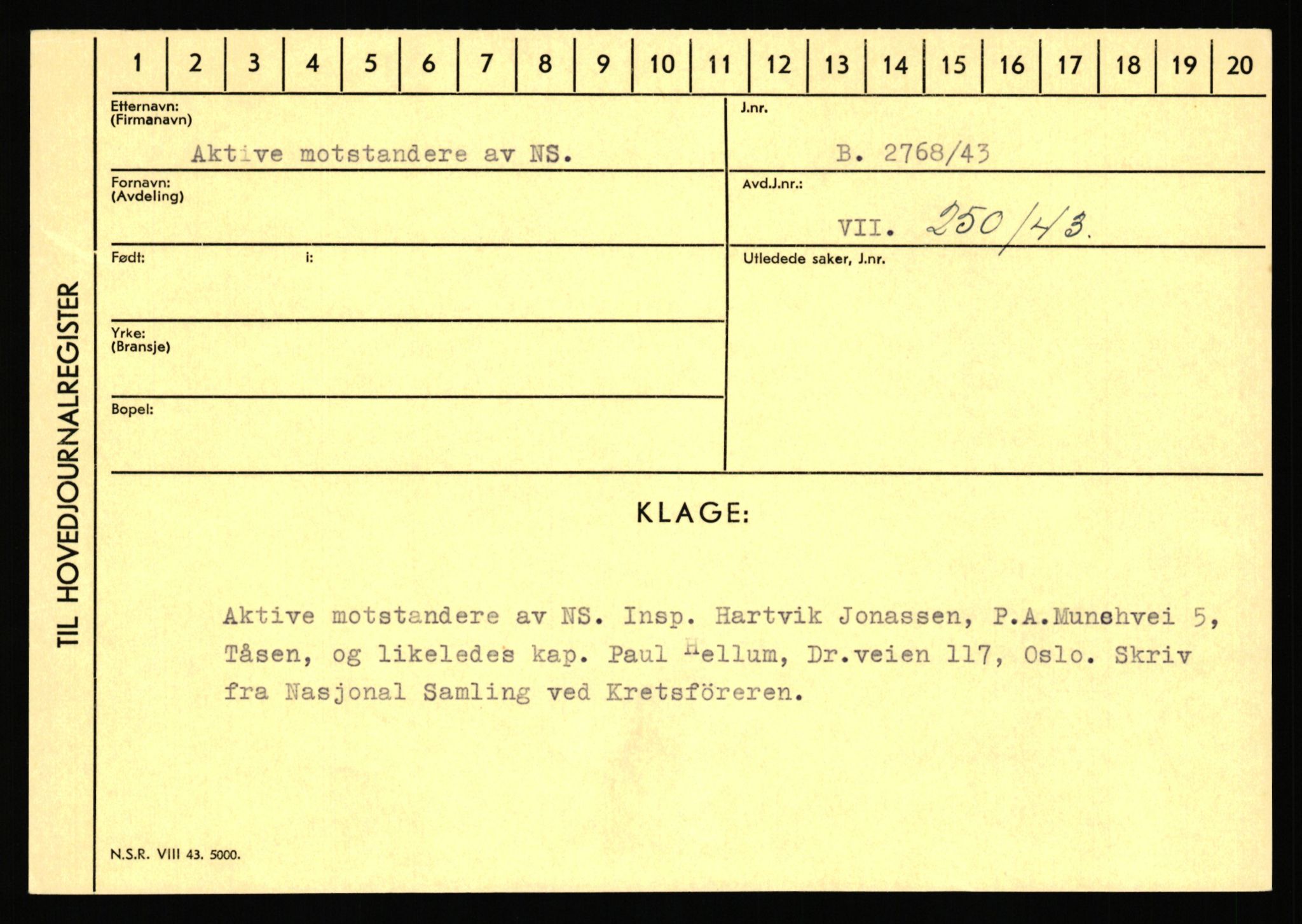 Statspolitiet - Hovedkontoret / Osloavdelingen, AV/RA-S-1329/C/Ca/L0001: Aabakken - Armann, 1943-1945, p. 1325