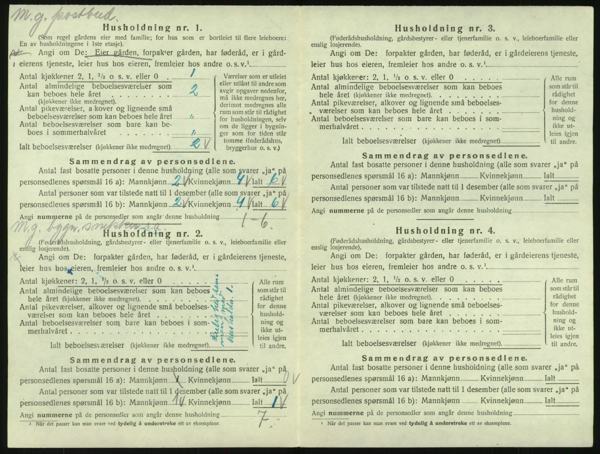 SAK, 1920 census for Evje, 1920, p. 155