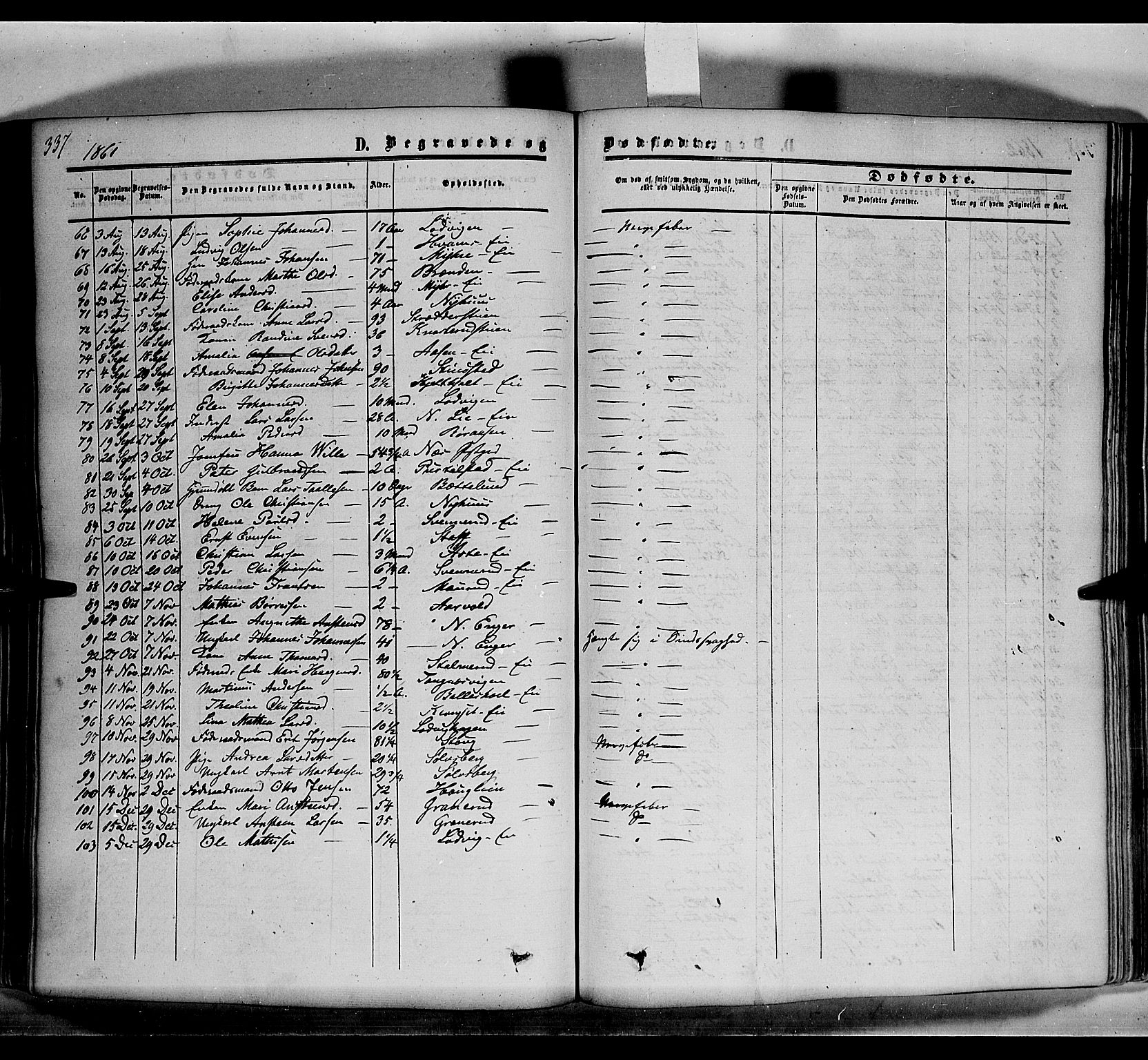 Nes prestekontor, Hedmark, SAH/PREST-020/K/Ka/L0004: Parish register (official) no. 4, 1852-1886, p. 337