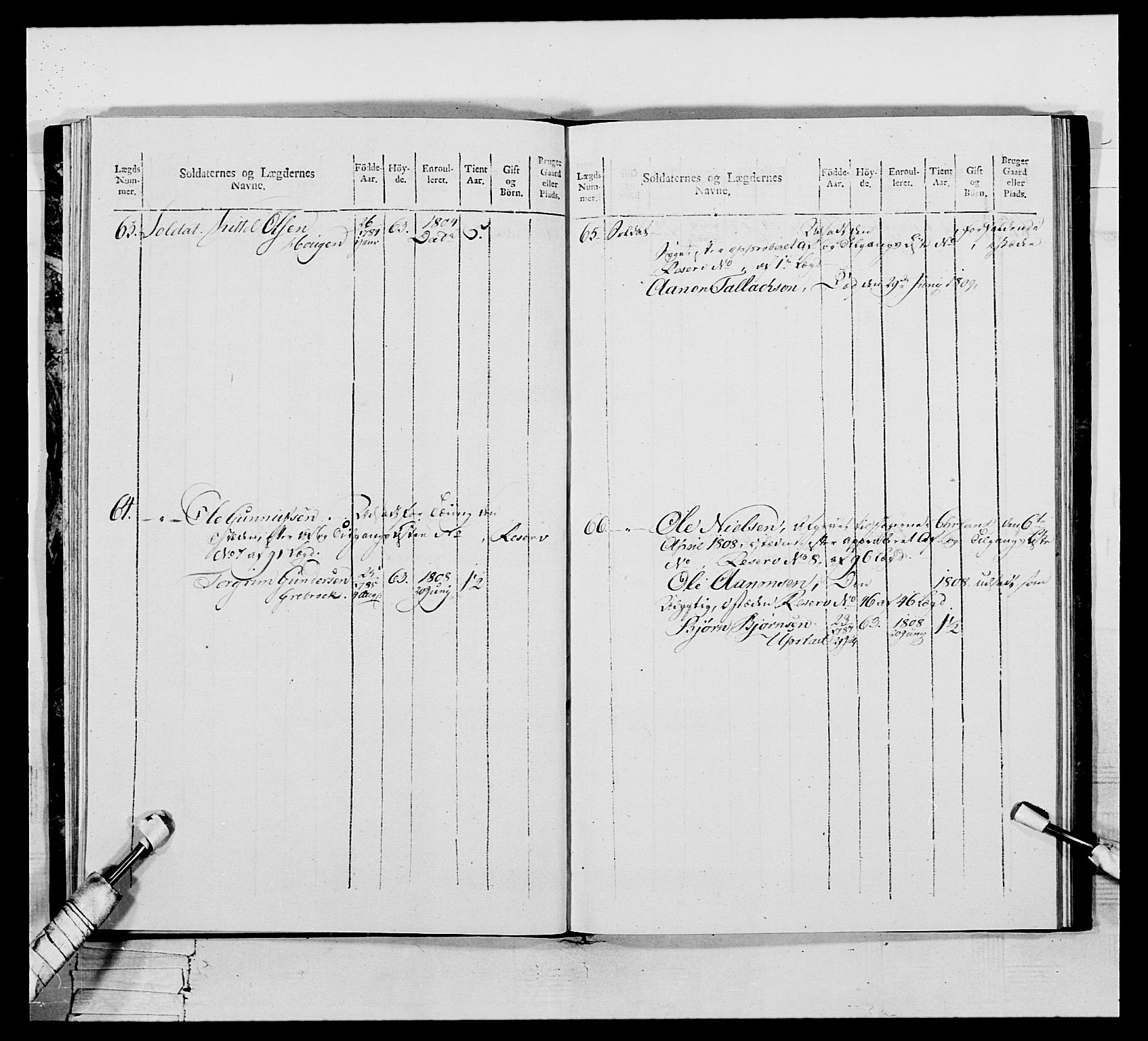 Generalitets- og kommissariatskollegiet, Det kongelige norske kommissariatskollegium, AV/RA-EA-5420/E/Eh/L0111: Vesterlenske nasjonale infanteriregiment, 1810, p. 166