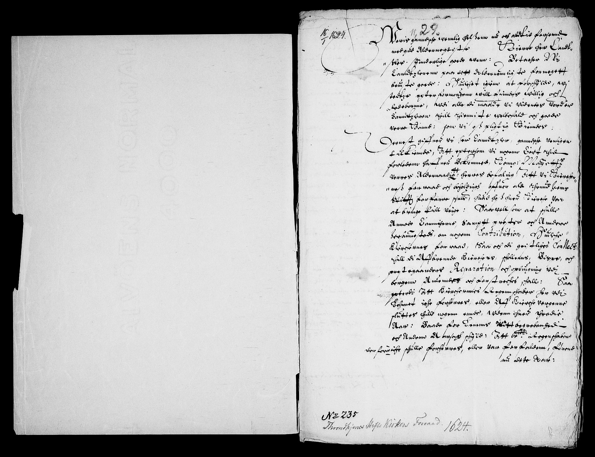 Danske Kanselli, Skapsaker, RA/EA-4061/G/L0002: Tillegg til skapsakene, 1624-1635, p. 3