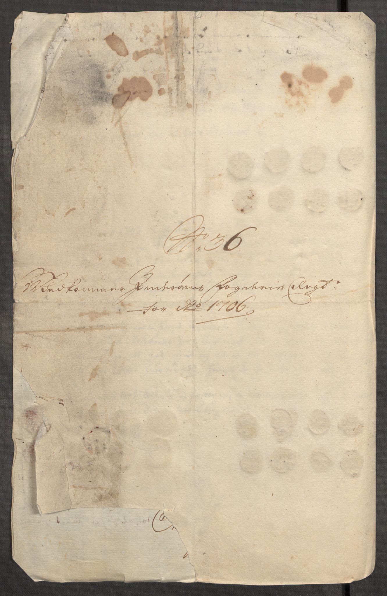 Rentekammeret inntil 1814, Reviderte regnskaper, Fogderegnskap, RA/EA-4092/R63/L4315: Fogderegnskap Inderøy, 1706-1707, p. 263