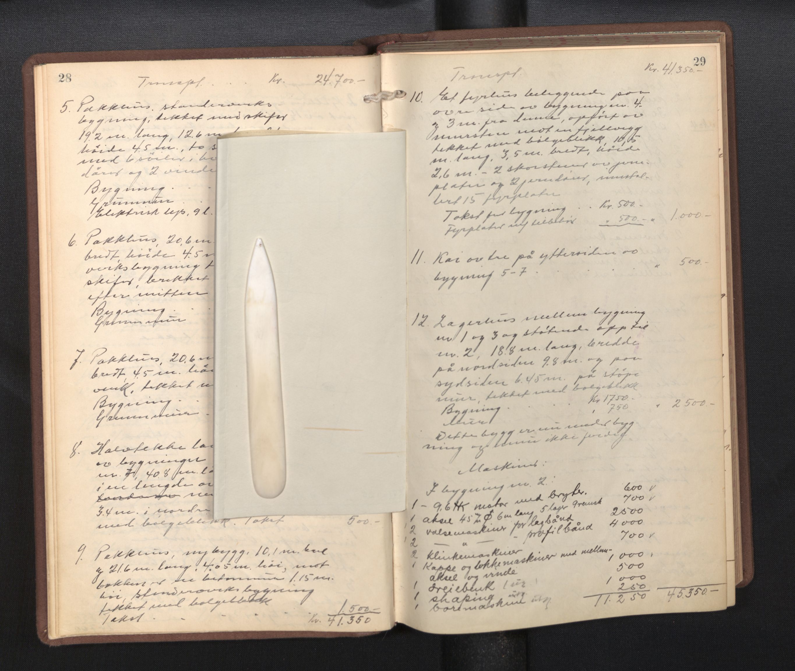 Lensmannen i Kvinnherad, AV/SAB-A-33301/1/0012/L0002: Branntakstprotokoll, 1927-1955, p. 28-29