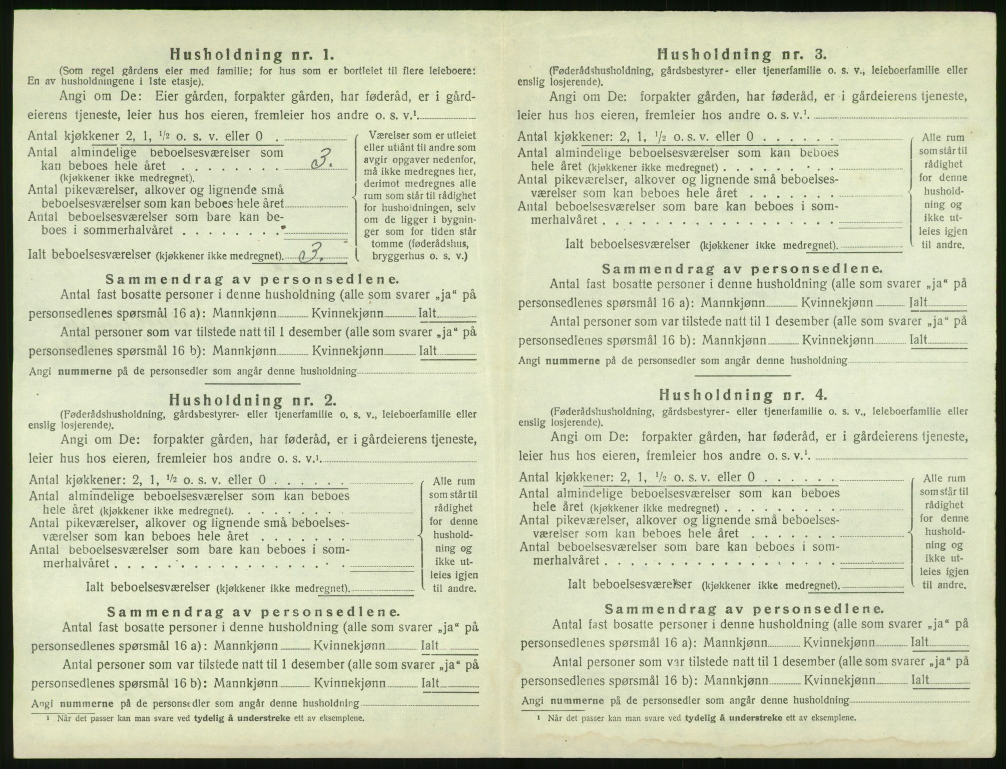 SAK, 1920 census for Gjerstad, 1920, p. 928