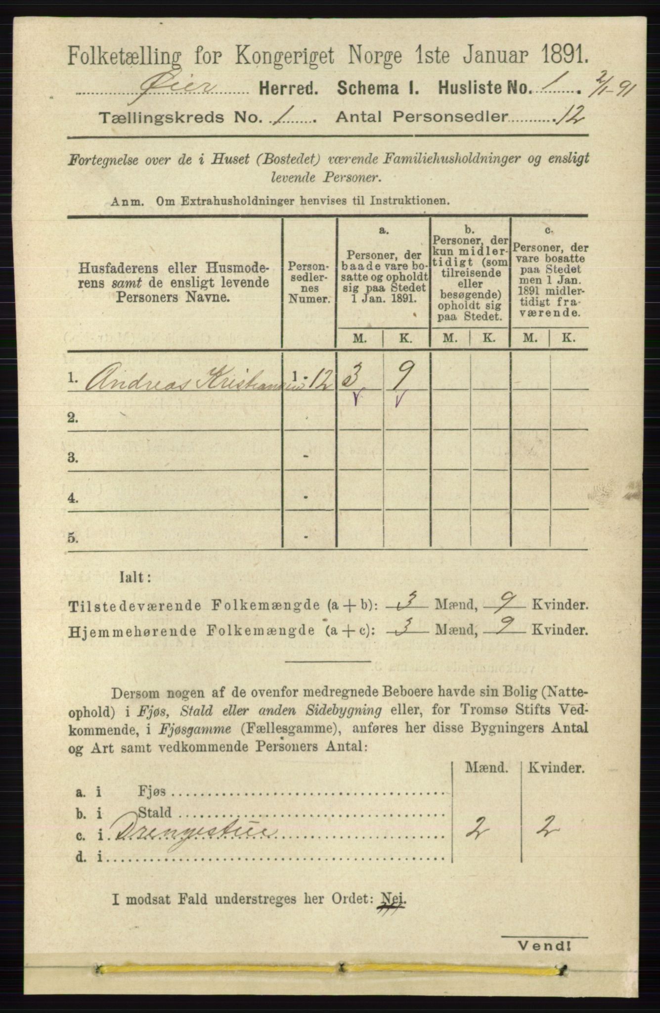 RA, 1891 census for 0521 Øyer, 1891, p. 26