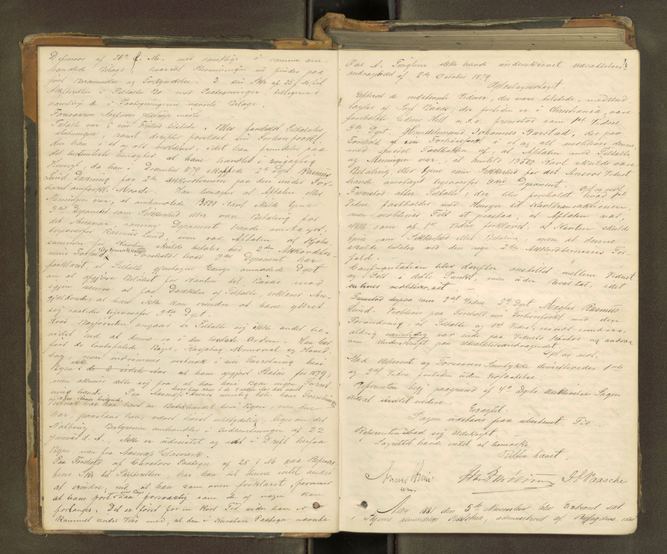 Trondheim byfogd, AV/SAT-A-0003/1/1/1B/L0023: Ekstrarettsprotokoll - 21/10-31/3., 1881-1886, p. 3b-4a