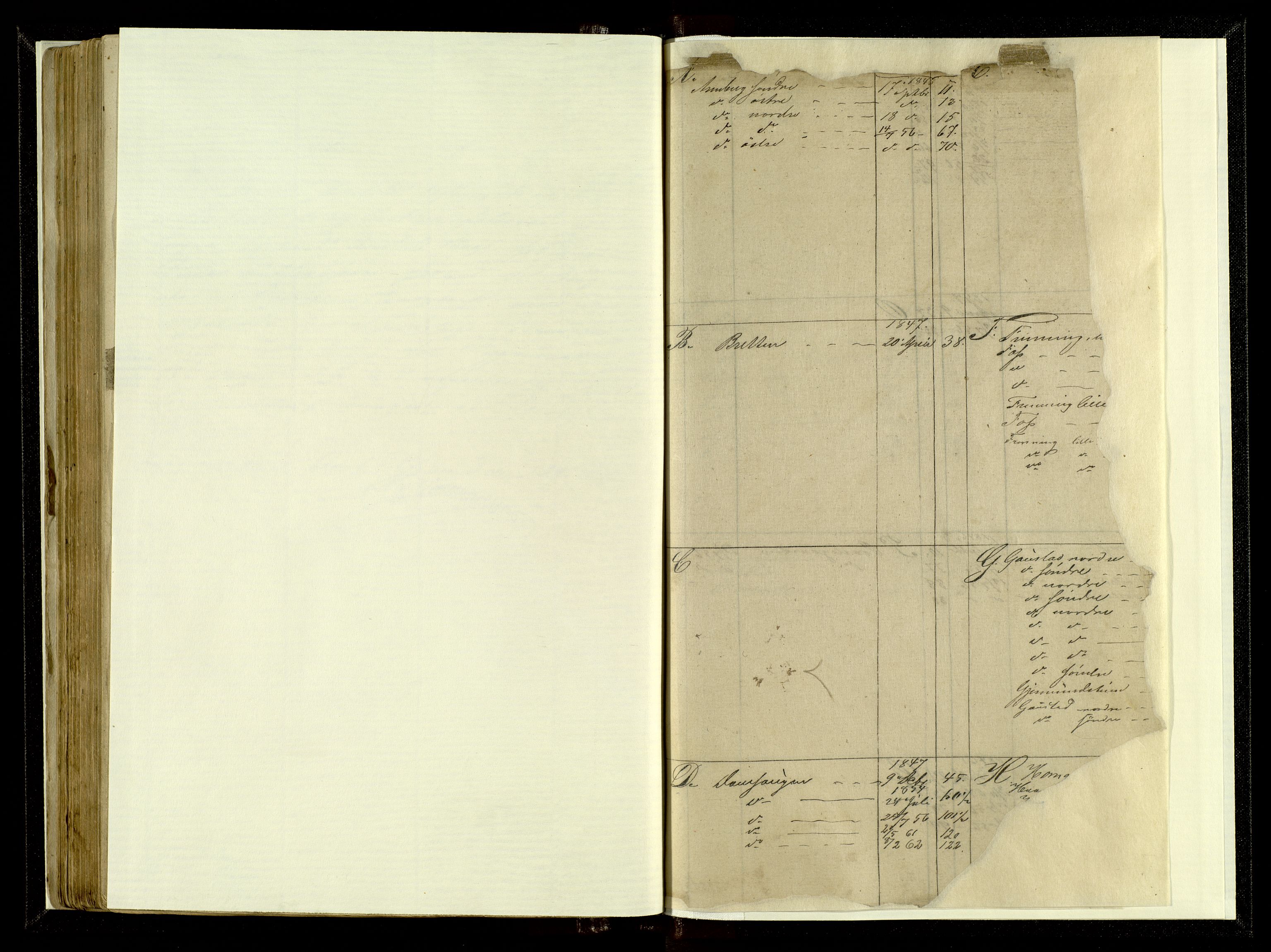 Norges Brannkasse, Romedal, AV/SAH-NBRANR-008/F/L0006: Branntakstprotokoll, 1846-1868