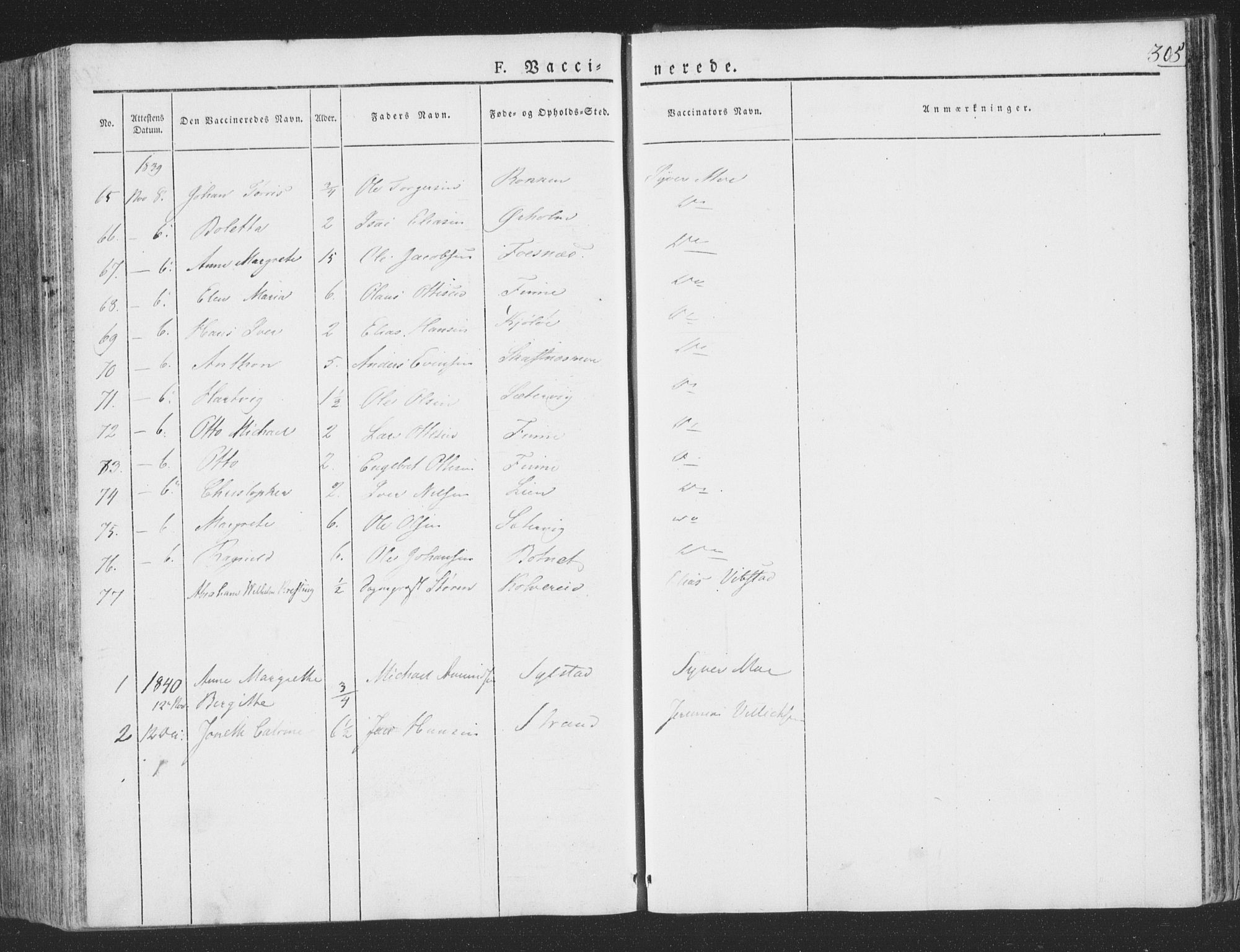 Ministerialprotokoller, klokkerbøker og fødselsregistre - Nord-Trøndelag, SAT/A-1458/780/L0639: Parish register (official) no. 780A04, 1830-1844, p. 305