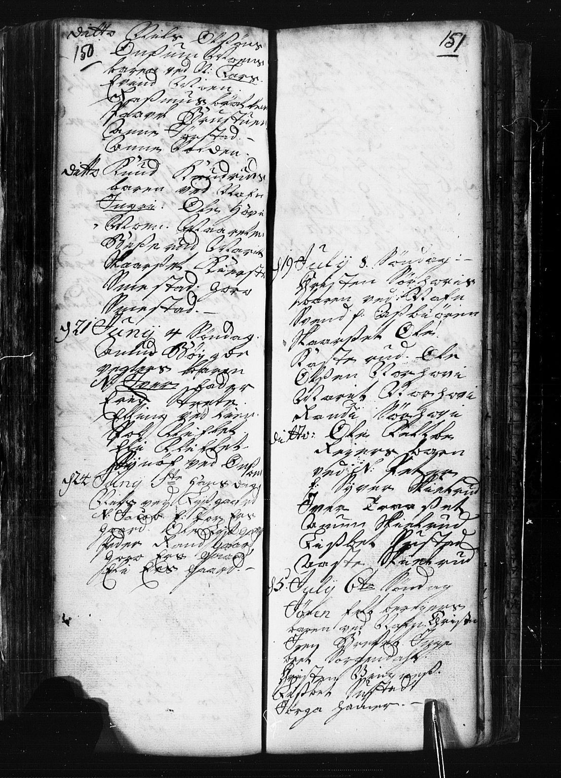 Fåberg prestekontor, AV/SAH-PREST-086/H/Ha/Hab/L0001: Parish register (copy) no. 1, 1727-1767, p. 150-151