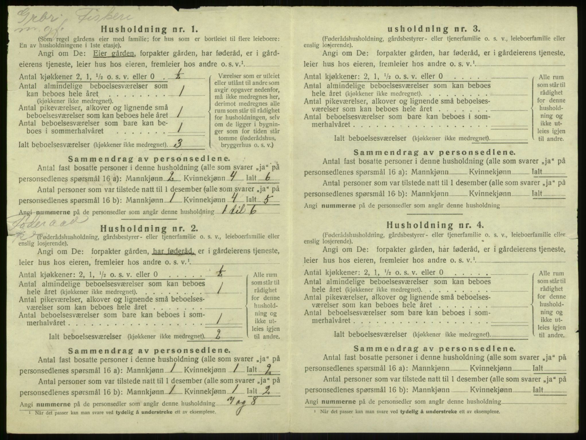 SAB, 1920 census for Hjelme, 1920, p. 266