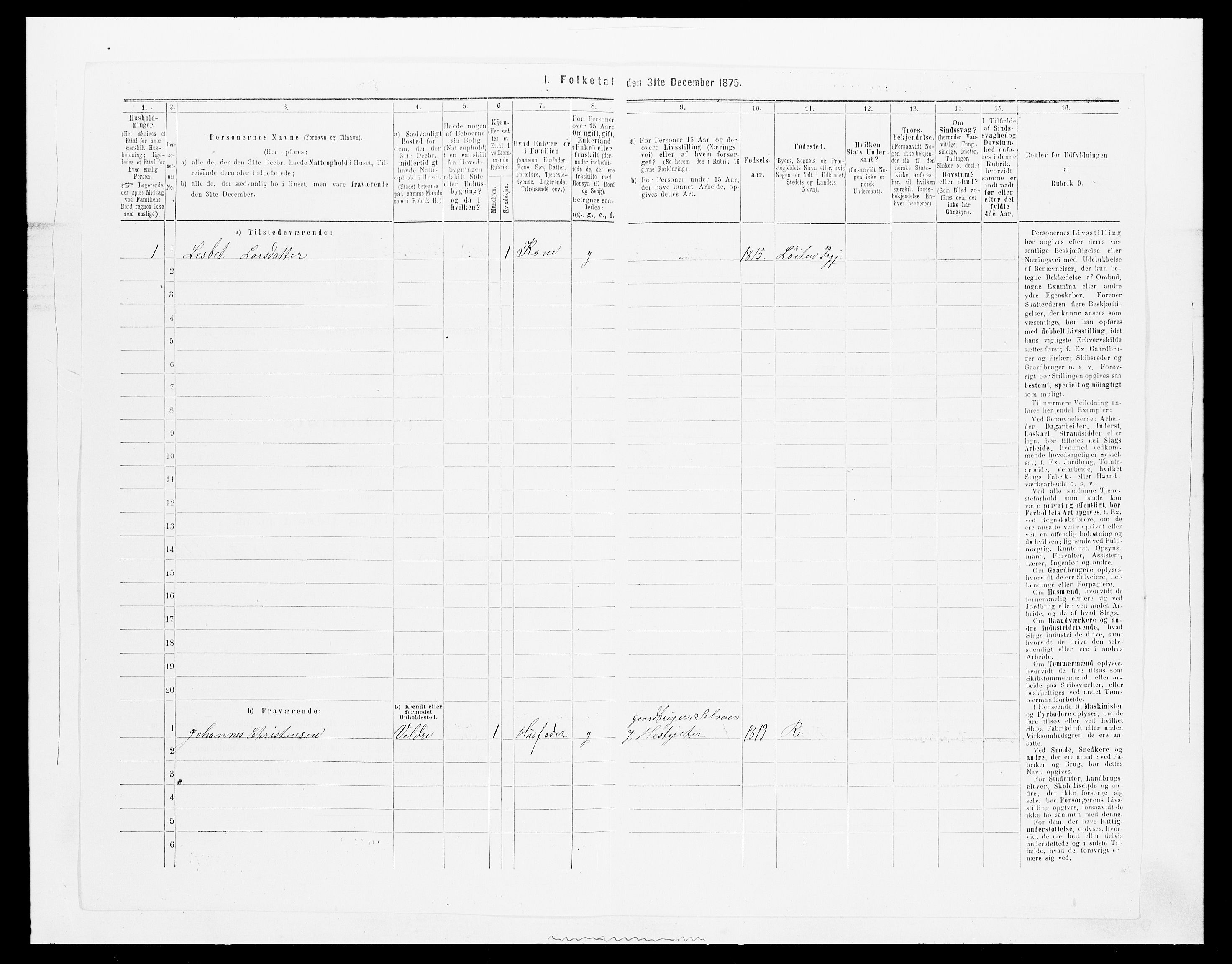 SAH, 1875 census for 0412P Ringsaker, 1875, p. 1796