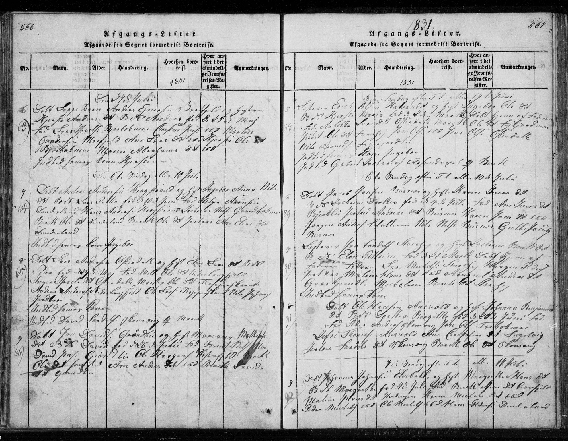 Ministerialprotokoller, klokkerbøker og fødselsregistre - Nordland, AV/SAT-A-1459/827/L0412: Parish register (copy) no. 827C01, 1820-1841, p. 566-567
