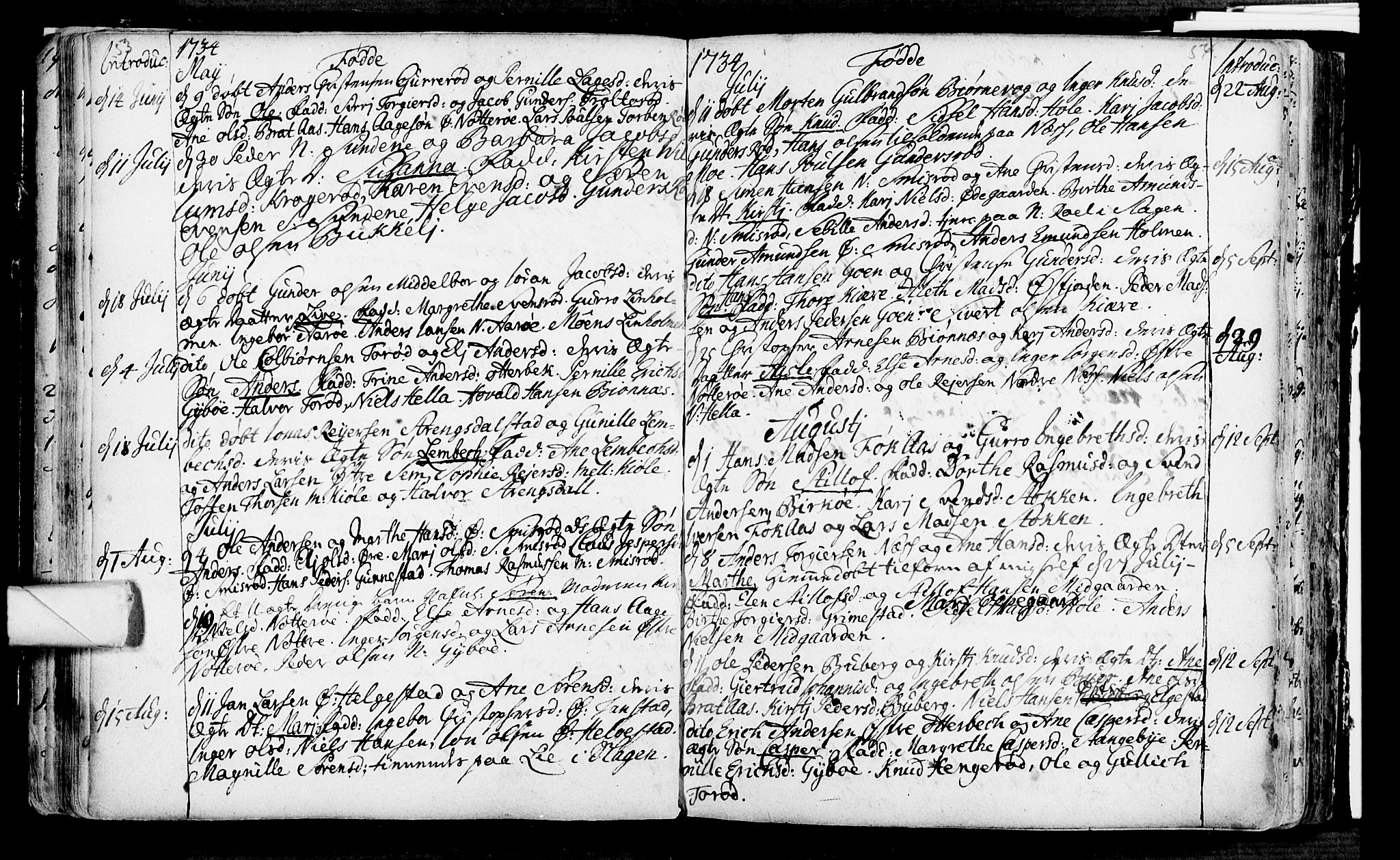 Nøtterøy kirkebøker, SAKO/A-354/F/Fa/L0001: Parish register (official) no. I 1, 1686-1738, p. 53-54