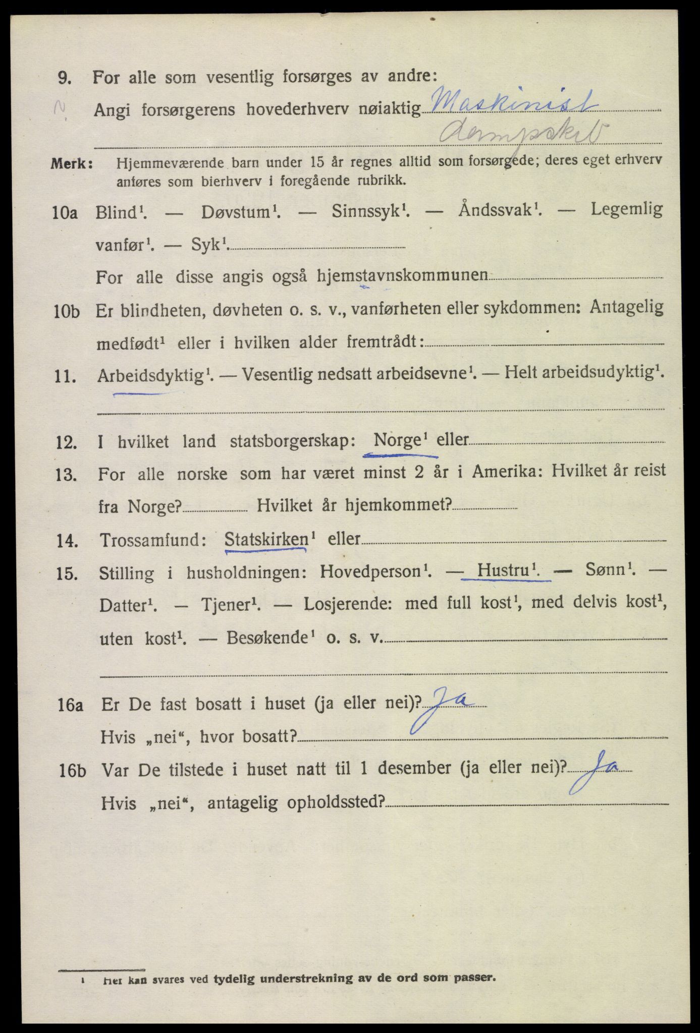 SAK, 1920 census for Flosta, 1920, p. 2975