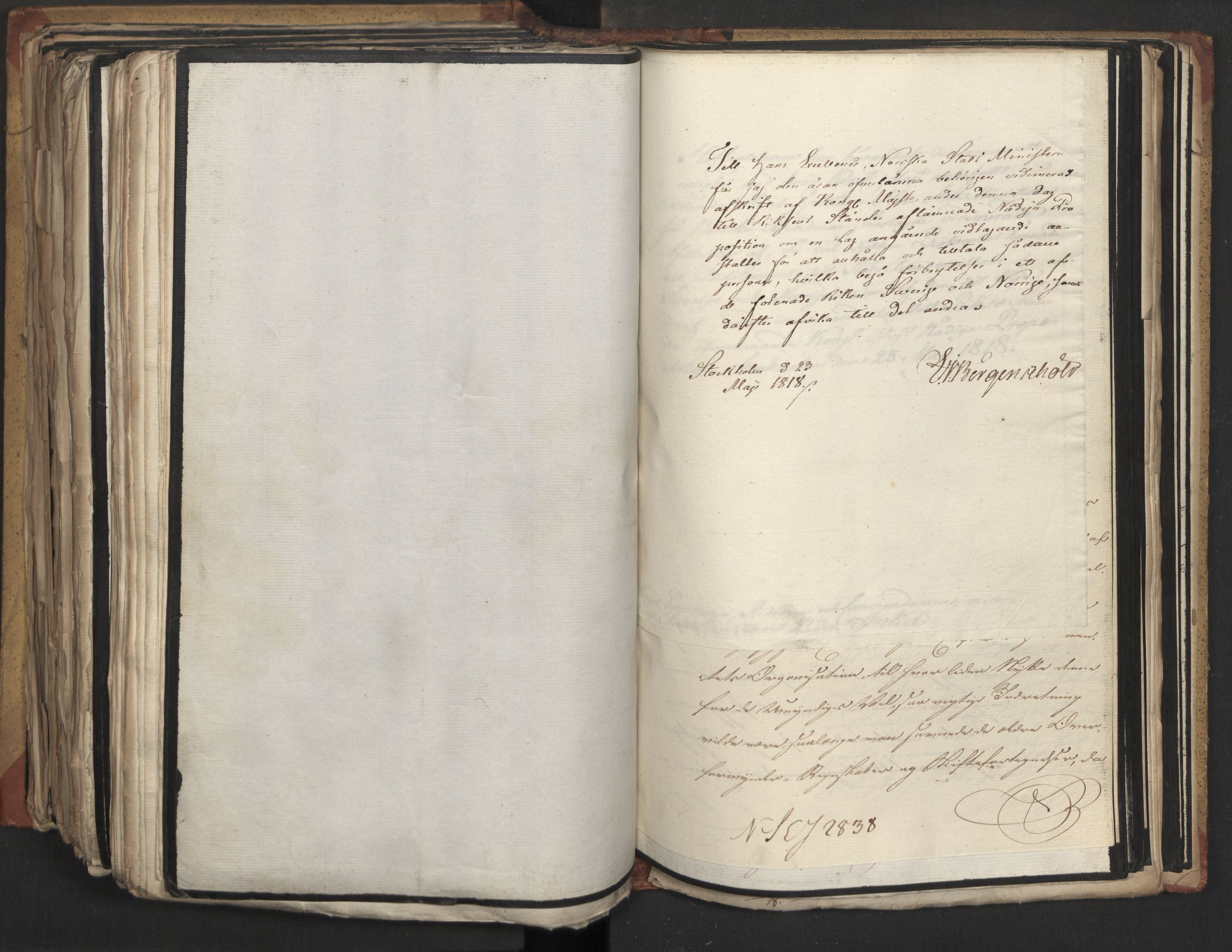 Statsrådsavdelingen i Stockholm, AV/RA-S-1003/D/Da/L0013: Regjeringsinnstillinger nr. 2761-2889, 1818, p. 469