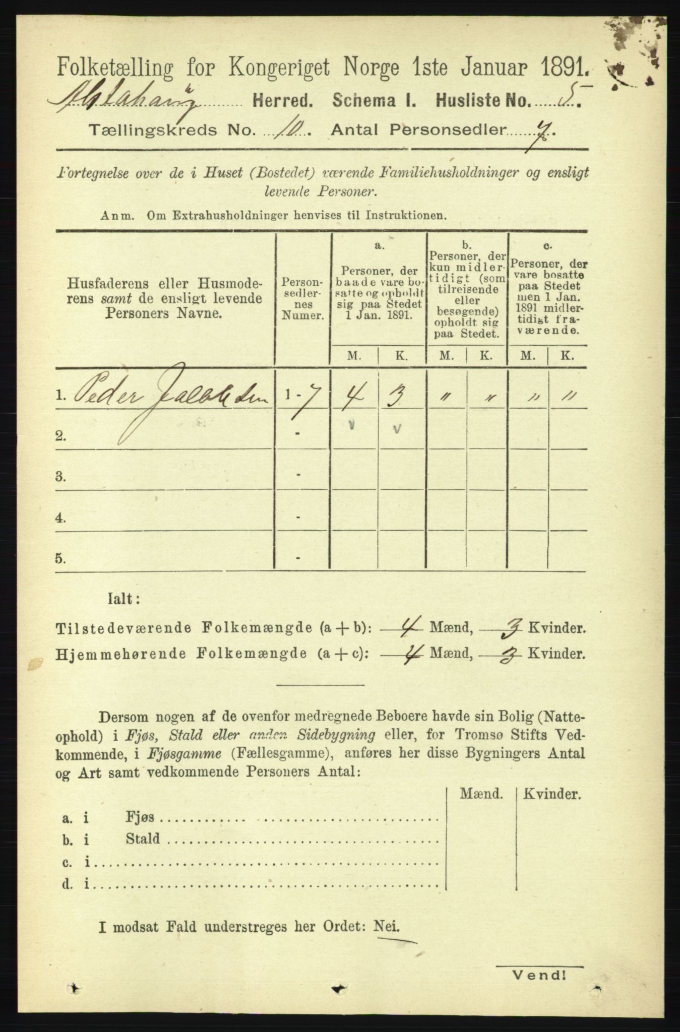 RA, 1891 census for 1820 Alstahaug, 1891, p. 3468