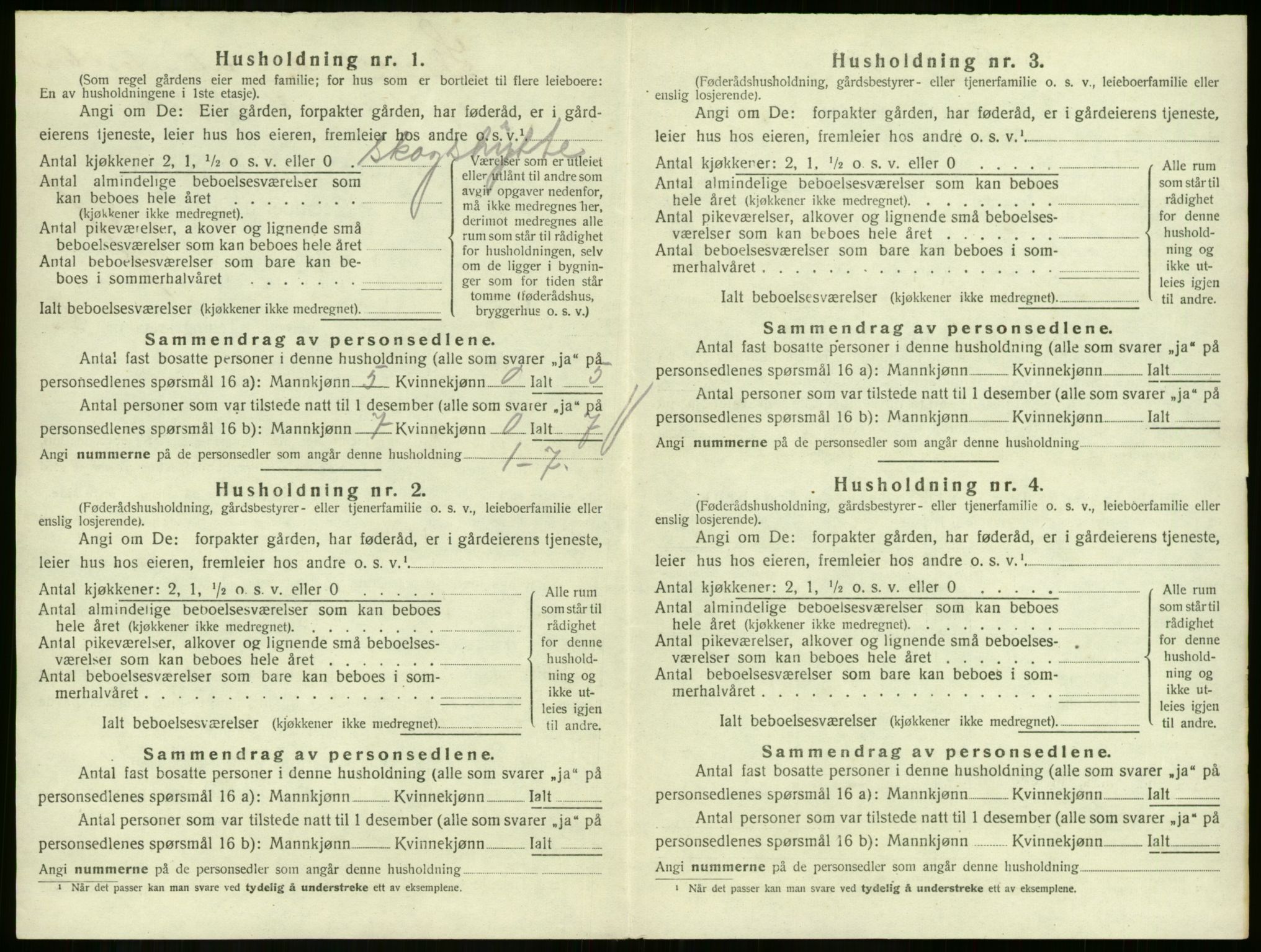 SAKO, 1920 census for Skoger, 1920, p. 1637