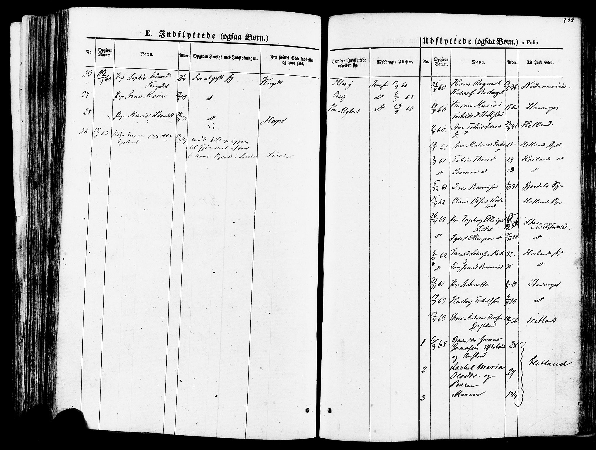 Høgsfjord sokneprestkontor, SAST/A-101624/H/Ha/Haa/L0002: Parish register (official) no. A 2, 1855-1885, p. 338