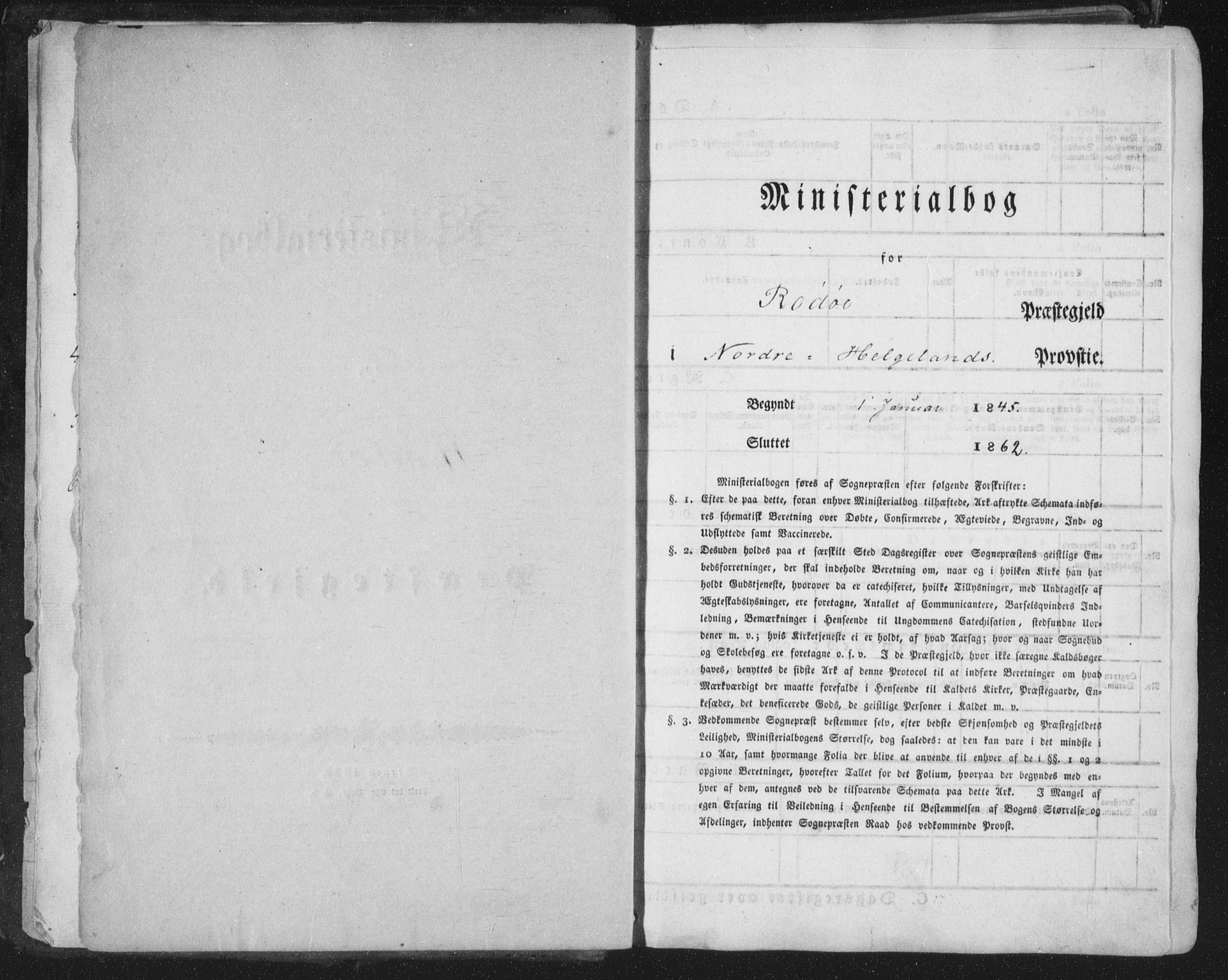 Ministerialprotokoller, klokkerbøker og fødselsregistre - Nordland, AV/SAT-A-1459/841/L0604: Parish register (official) no. 841A09 /1, 1845-1862