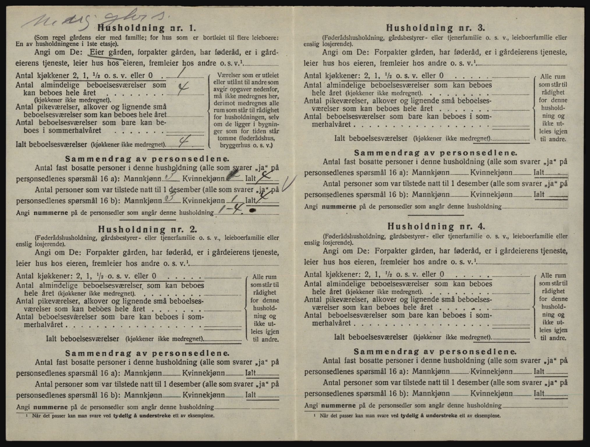 SAO, 1920 census for Aremark, 1920, p. 384