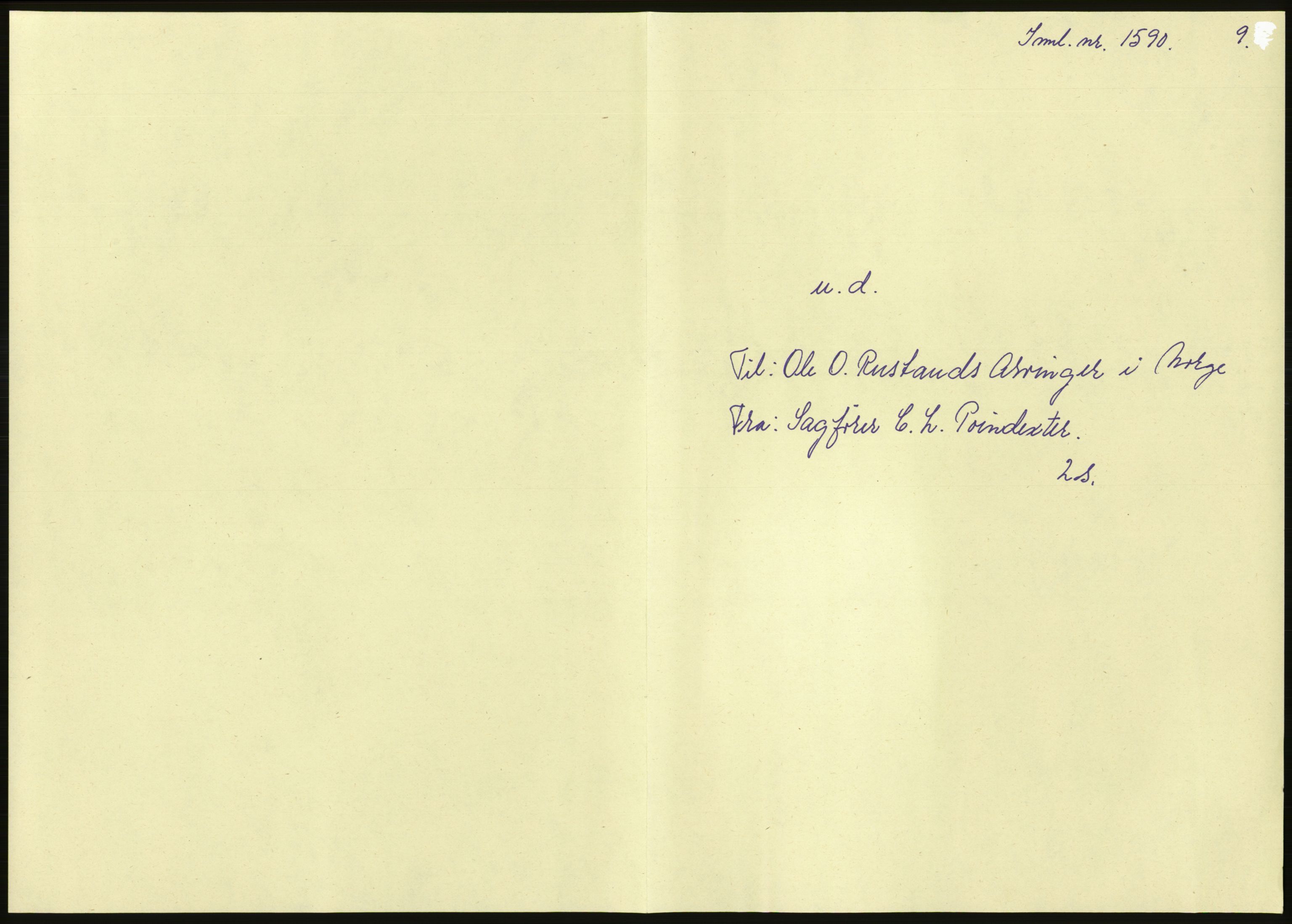 Samlinger til kildeutgivelse, Amerikabrevene, AV/RA-EA-4057/F/L0018: Innlån fra Buskerud: Elsrud, 1838-1914, p. 1255